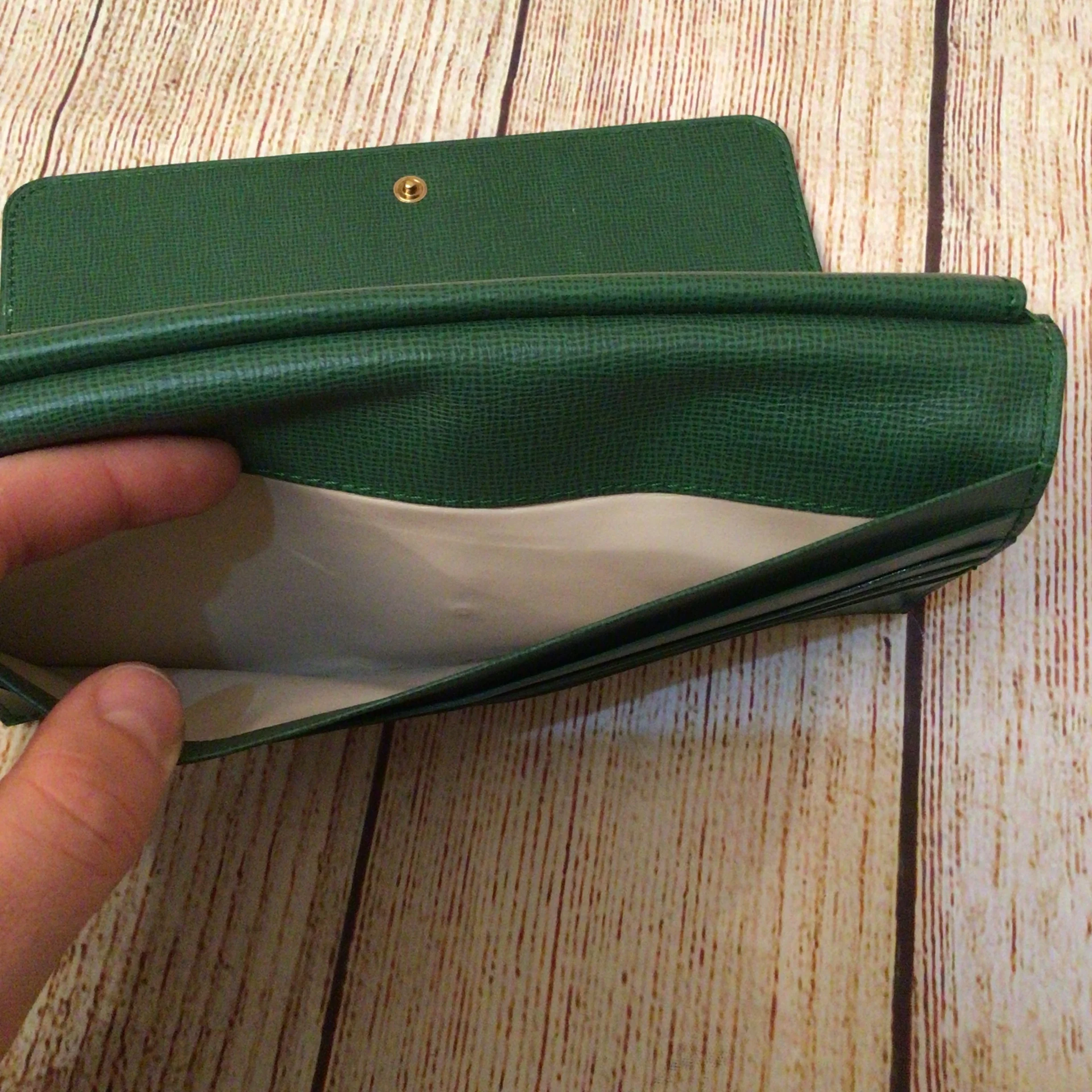 Rolex Green Zip Fold Long Wallet - Image 7
