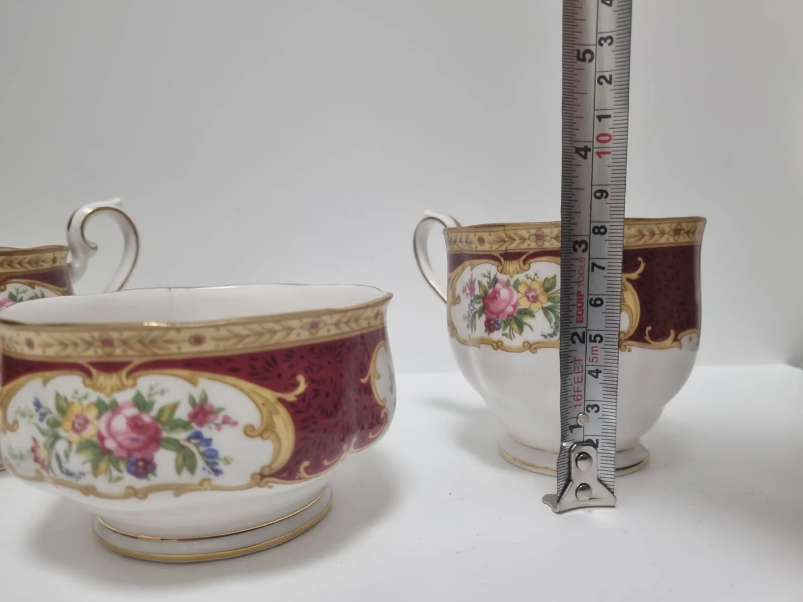Royal Albert Bone China Tea Cup Milk Jug Sugar Bowl 3 pieces - Image 22