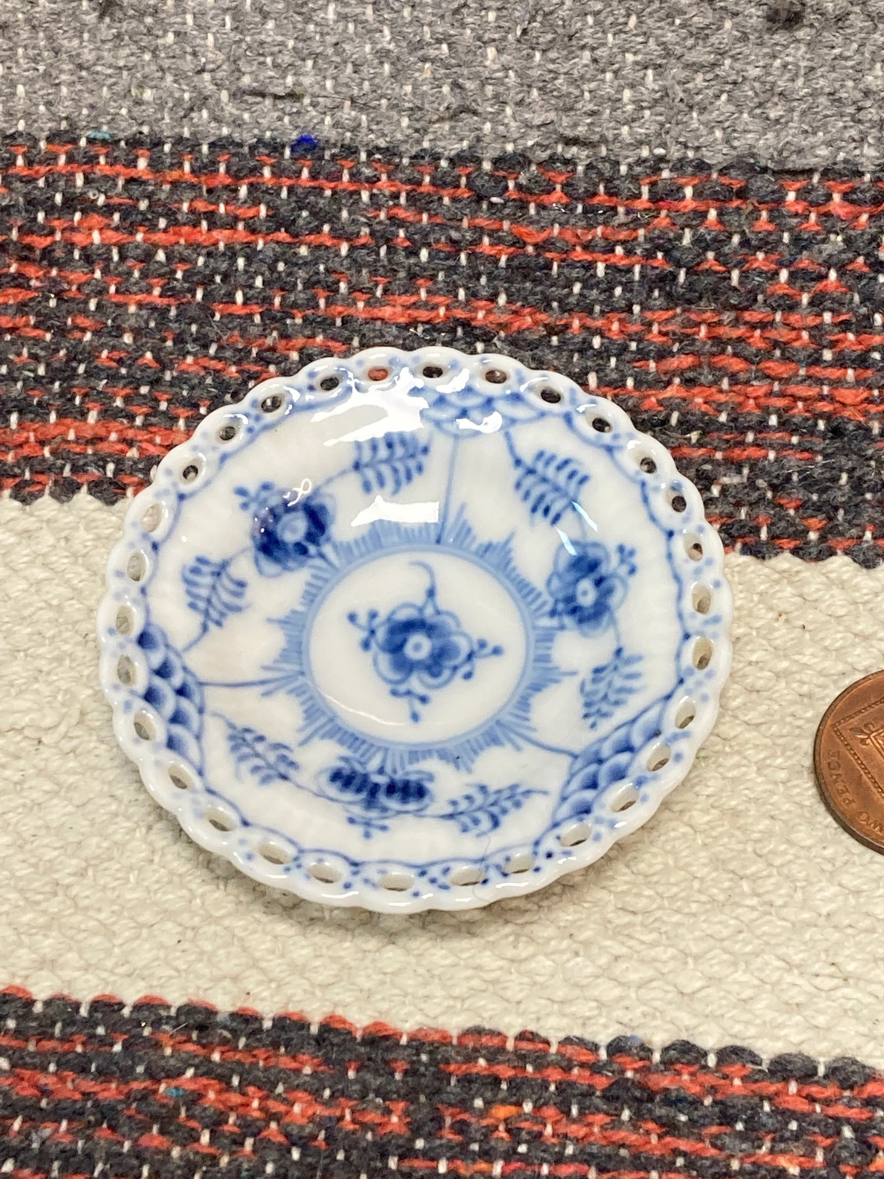 Royal Copenhagen Blue Fluted Butter Pat Plate - Image 2