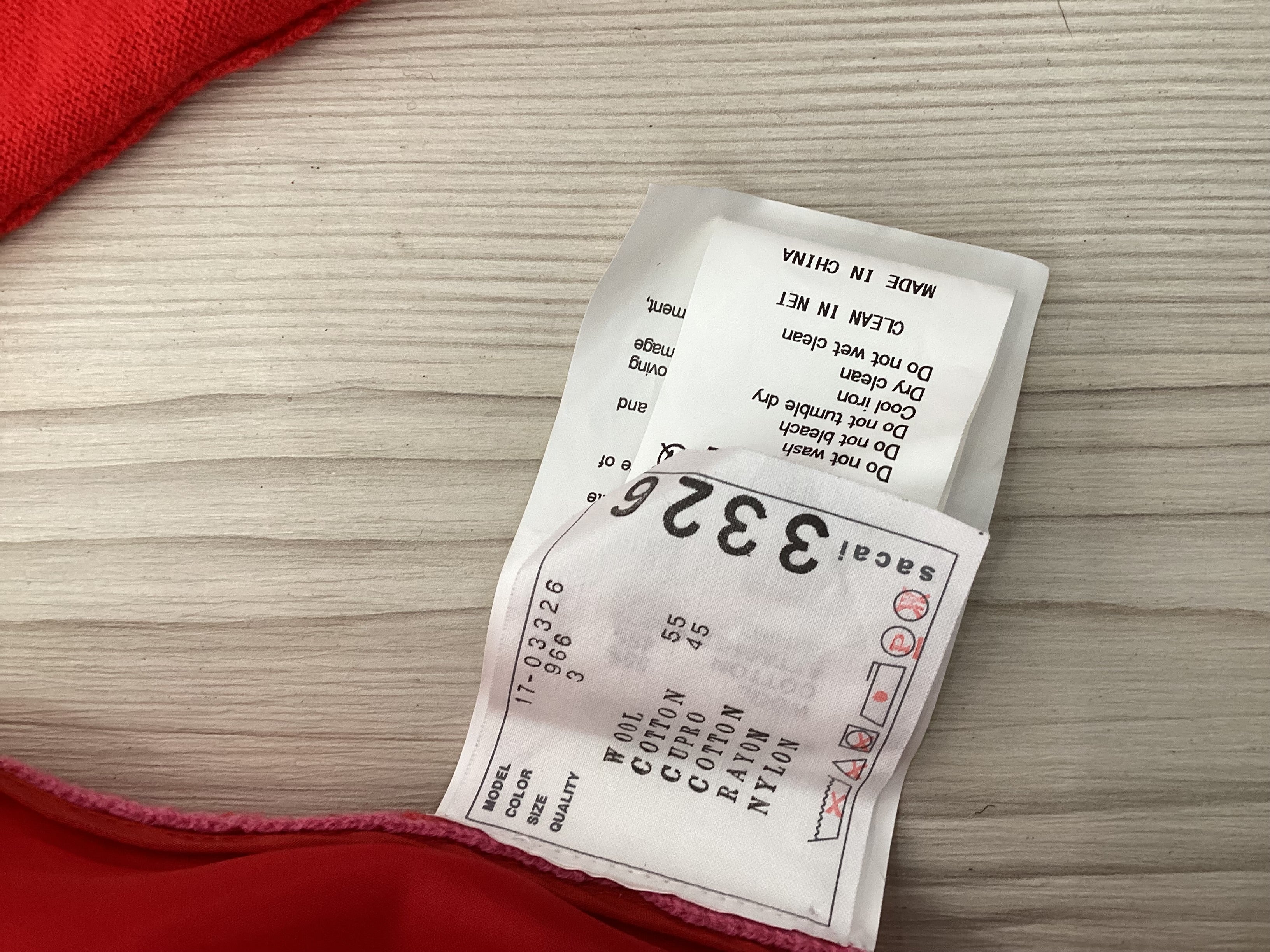 Sacai Pink and Red Cardigan Medium - Image 3