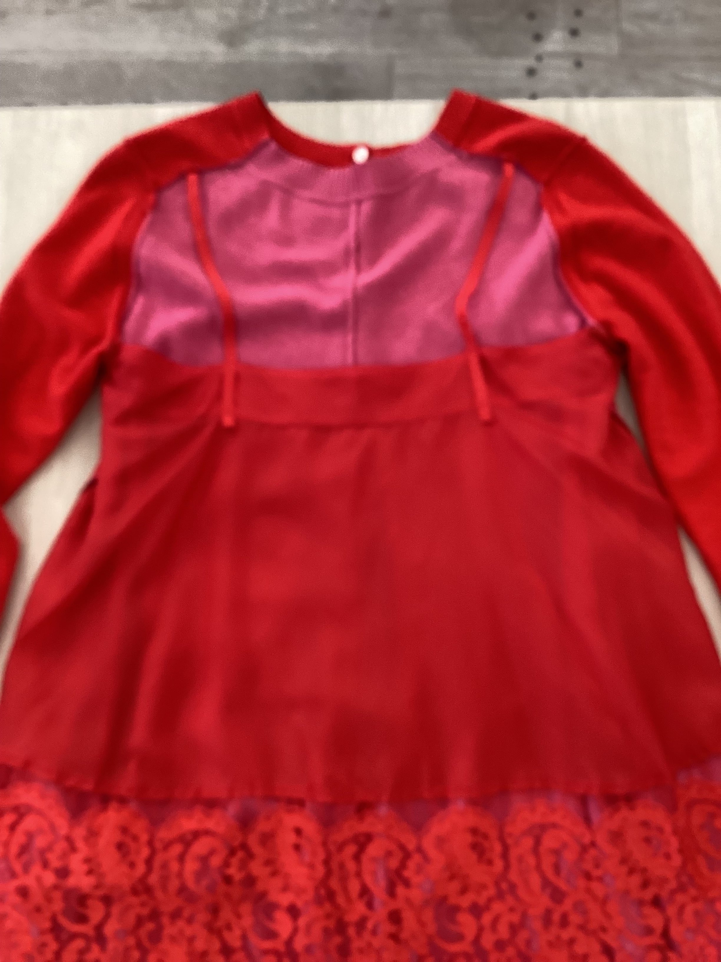 Sacai Pink and Red Cardigan Medium - Image 5