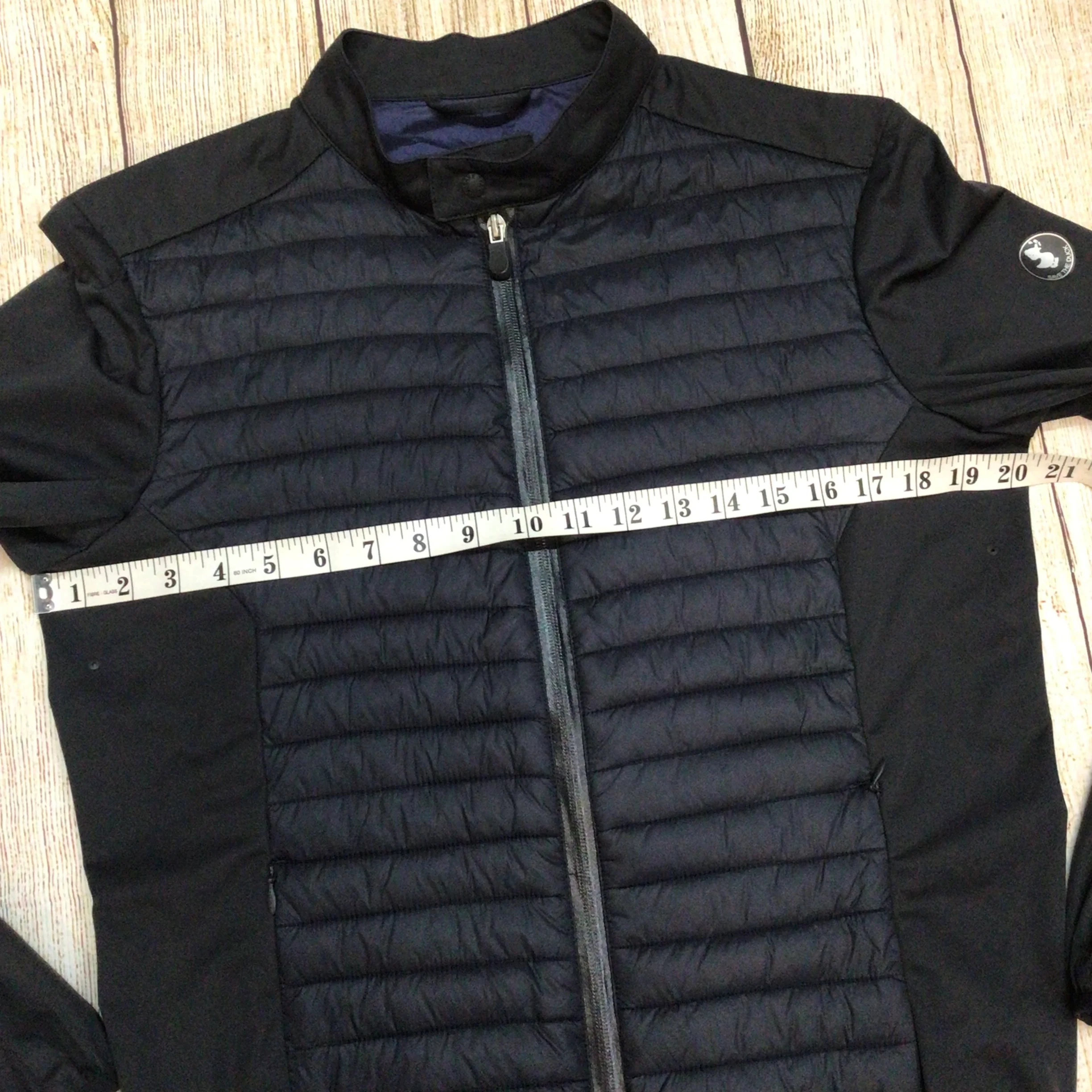 Save the Duck Blue Black Breathable Padded Jacket Size M - Image 12