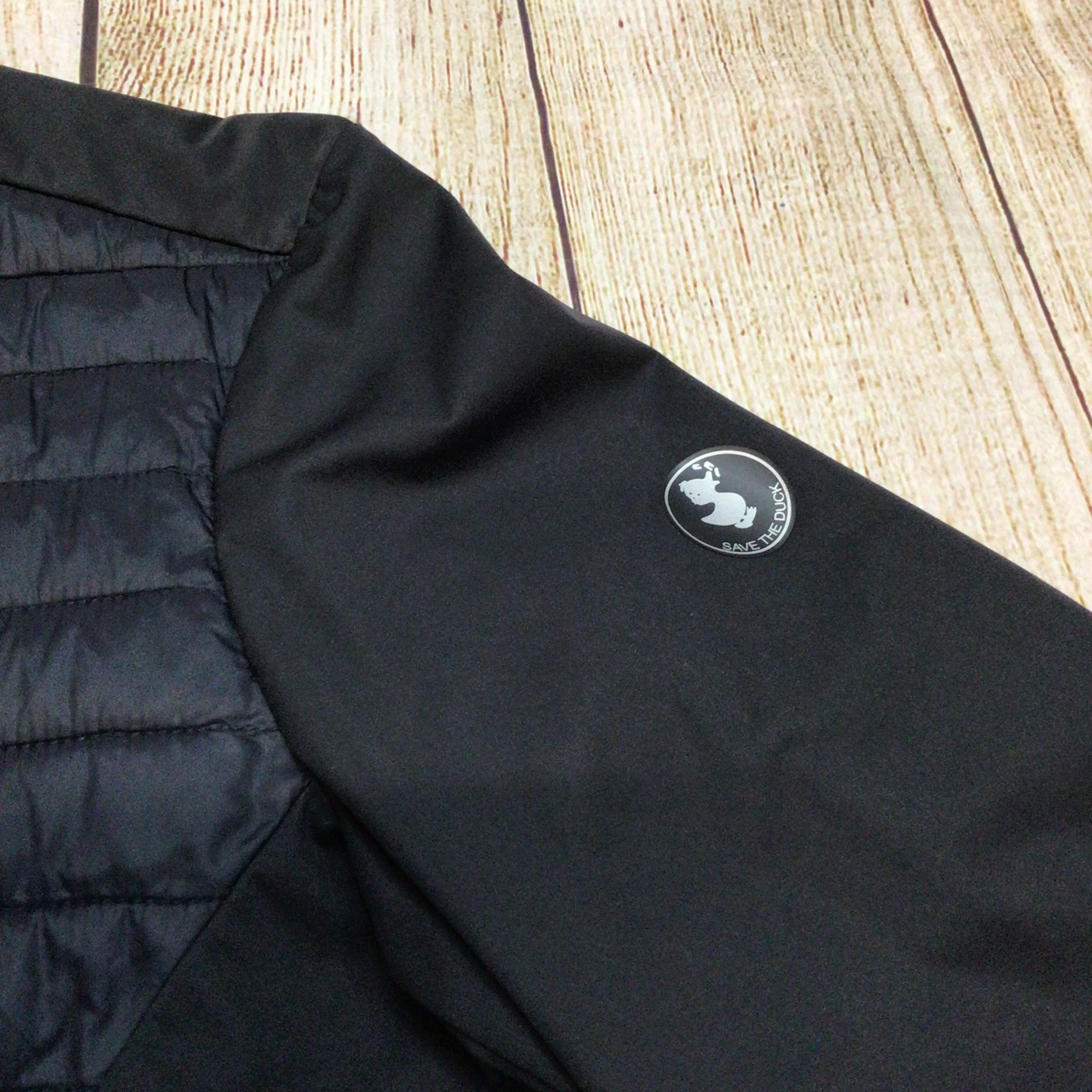 Save the Duck Blue Black Breathable Padded Jacket Size M - Image 4