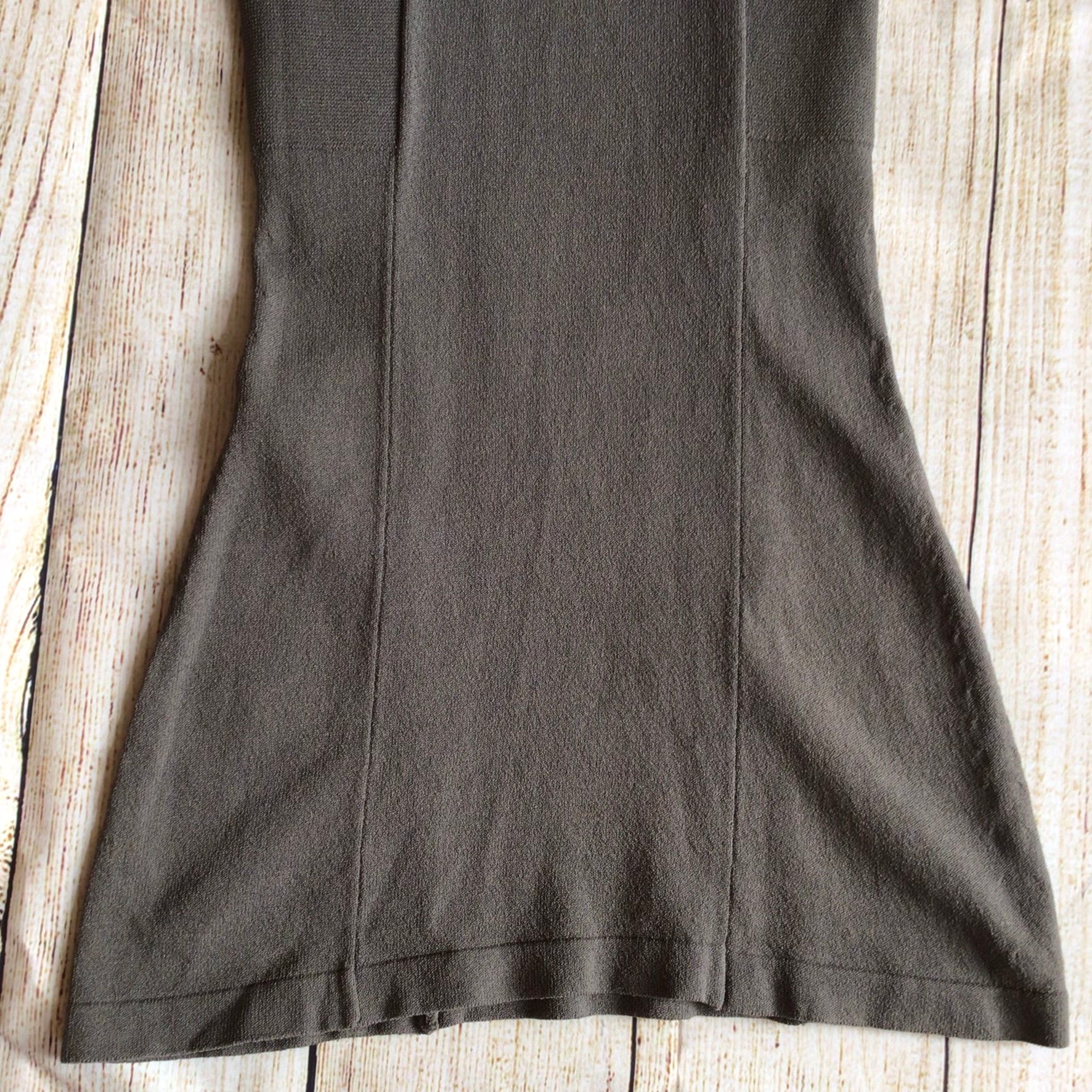 Scanlan & Theodore Grey Crepe Knit Strappy Top Size S - Image 4