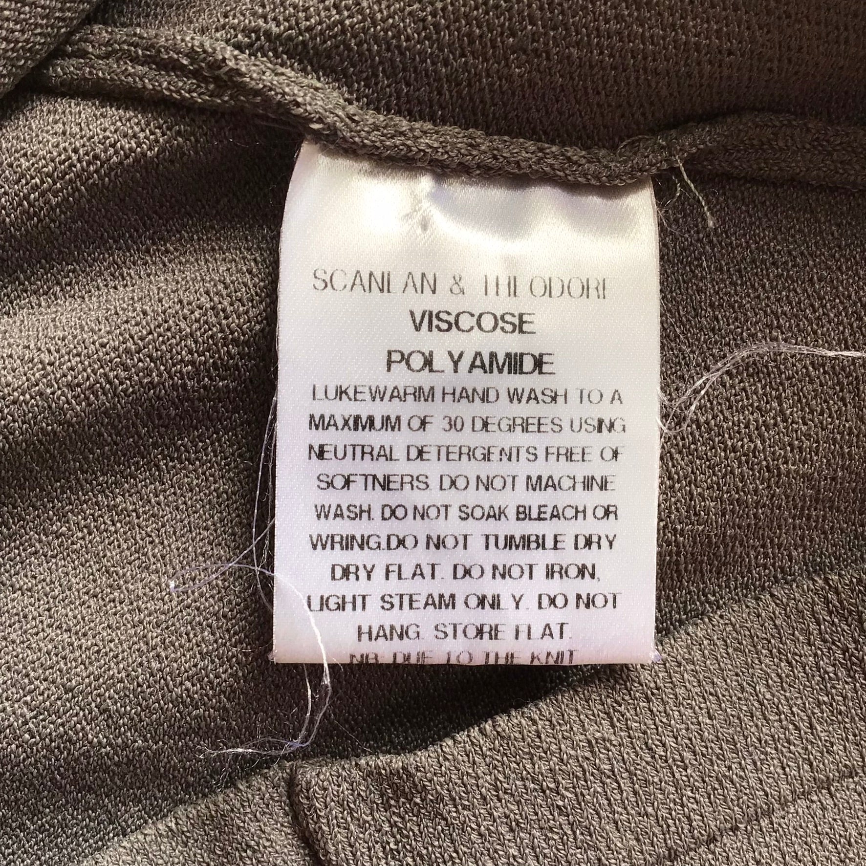 Scanlan & Theodore Grey Crepe Knit Strappy Top Size S - Image 7