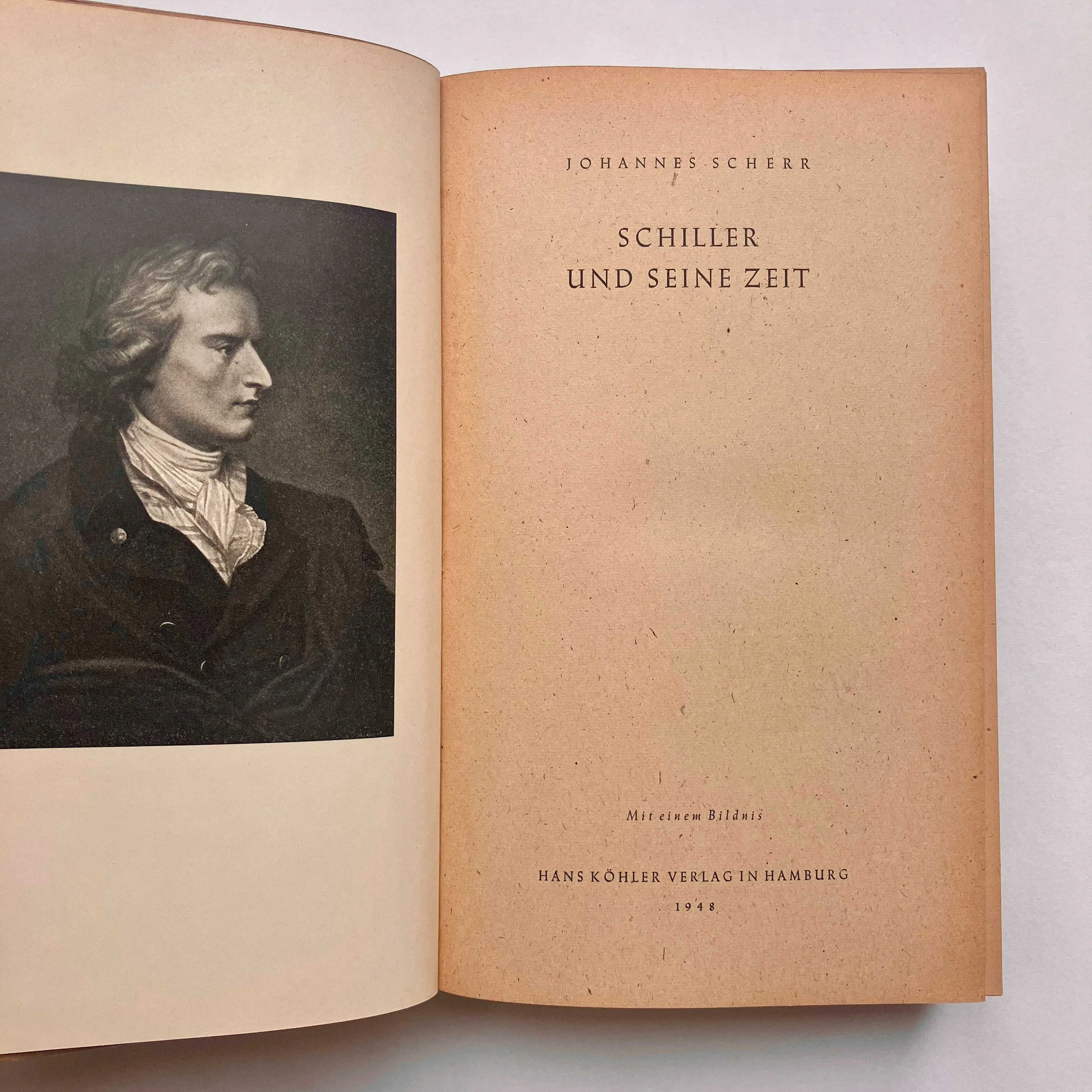 Schiller und seine zeit by Johannes Scherr rare 1948 German hardback book - Image 2