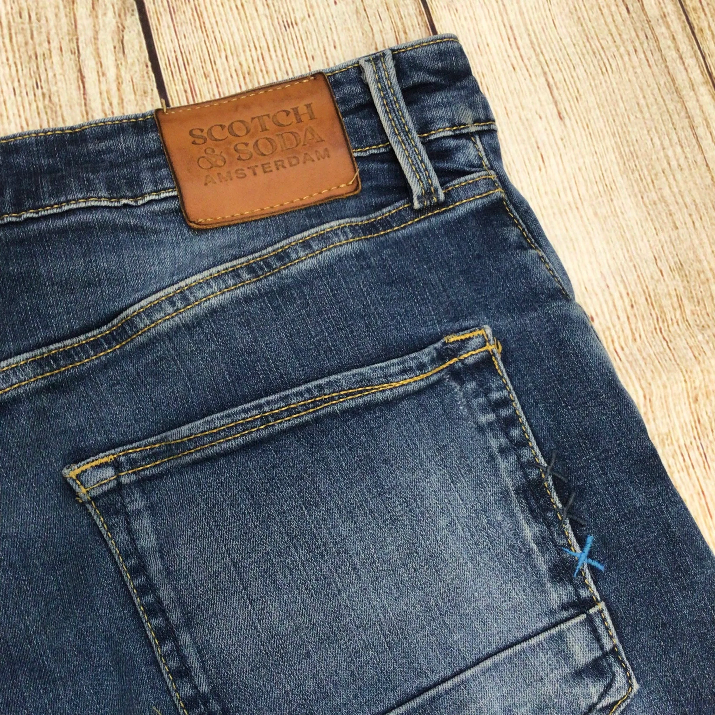 Scotch & Soda Ralston Blue Denim Jeans Size 34/32 - Image 11