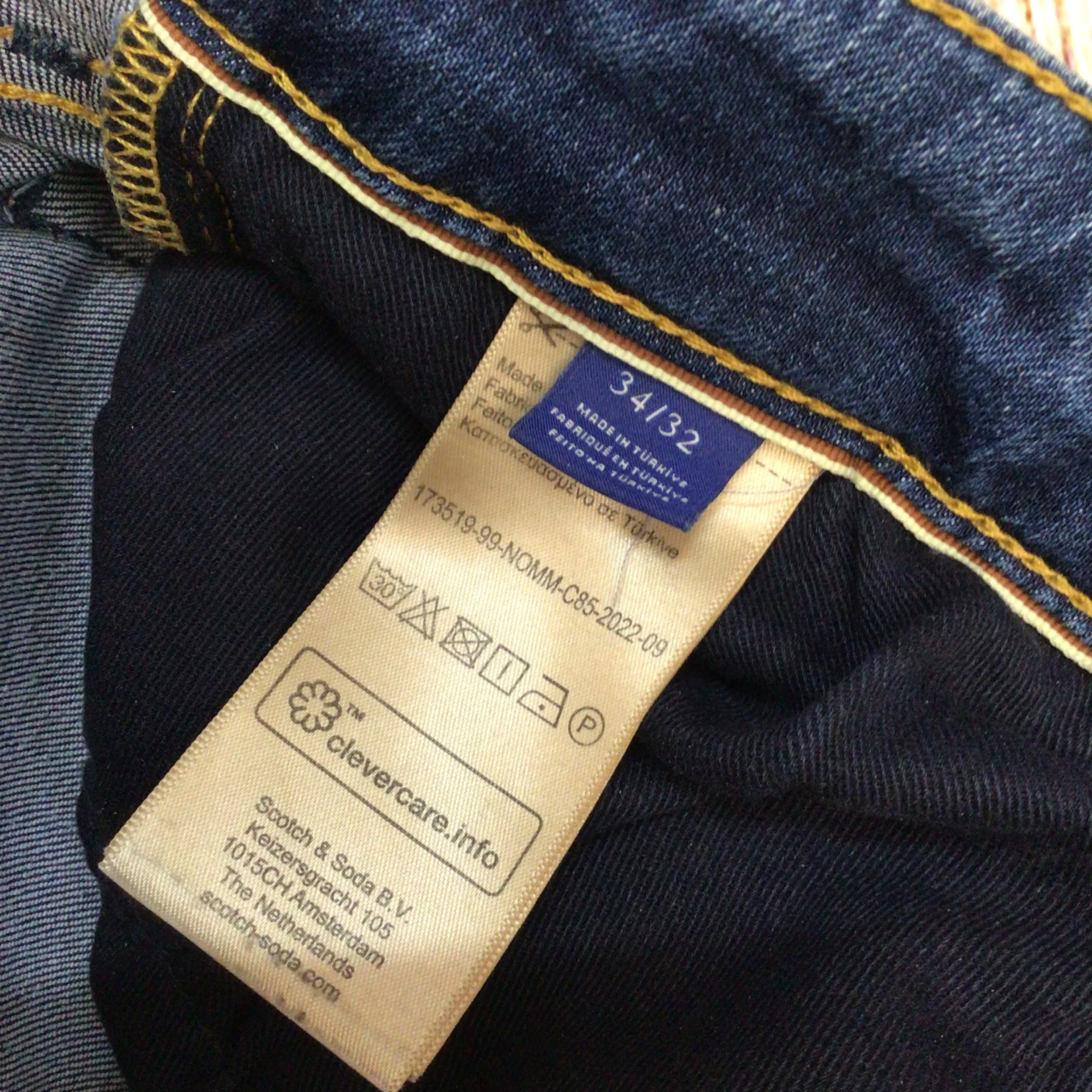 Scotch & Soda Ralston Blue Denim Jeans Size 34/32 - Image 12