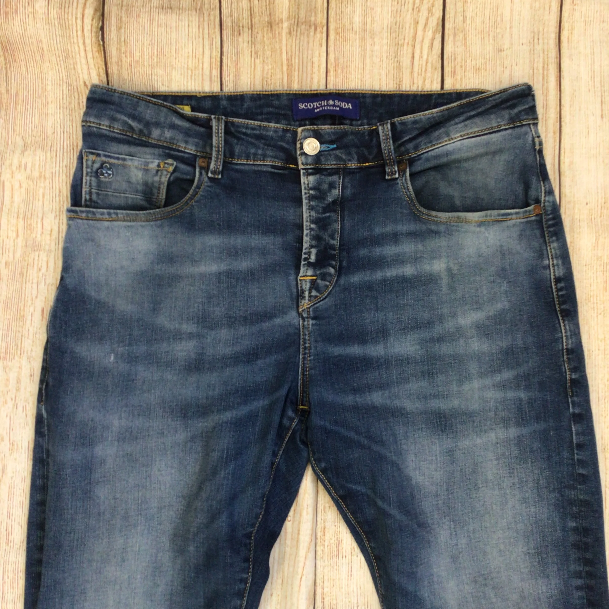 Scotch & Soda Ralston Blue Denim Jeans Size 34/32 - Image 3