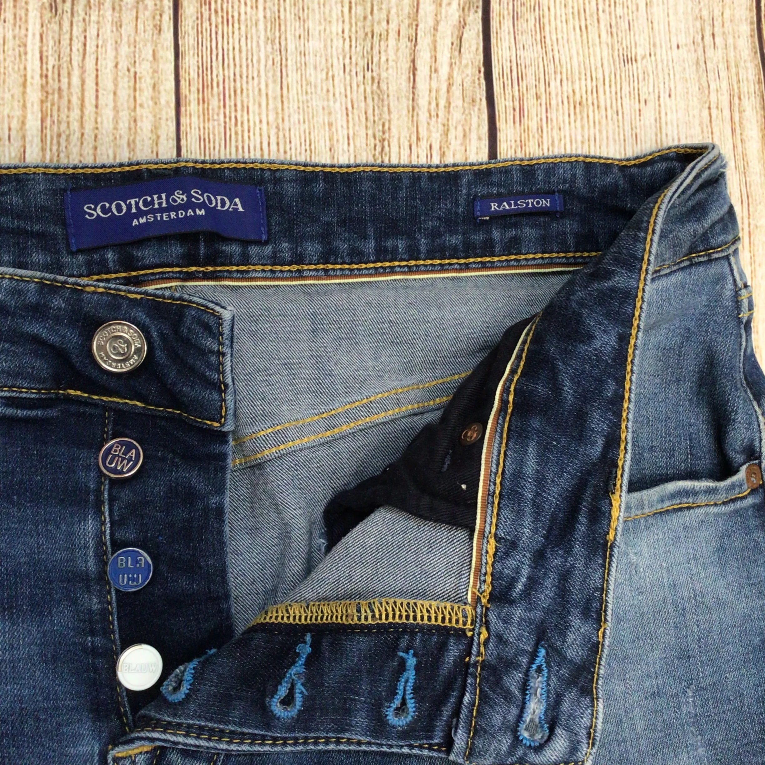 Scotch & Soda Ralston Blue Denim Jeans Size 34/32 - Image 7