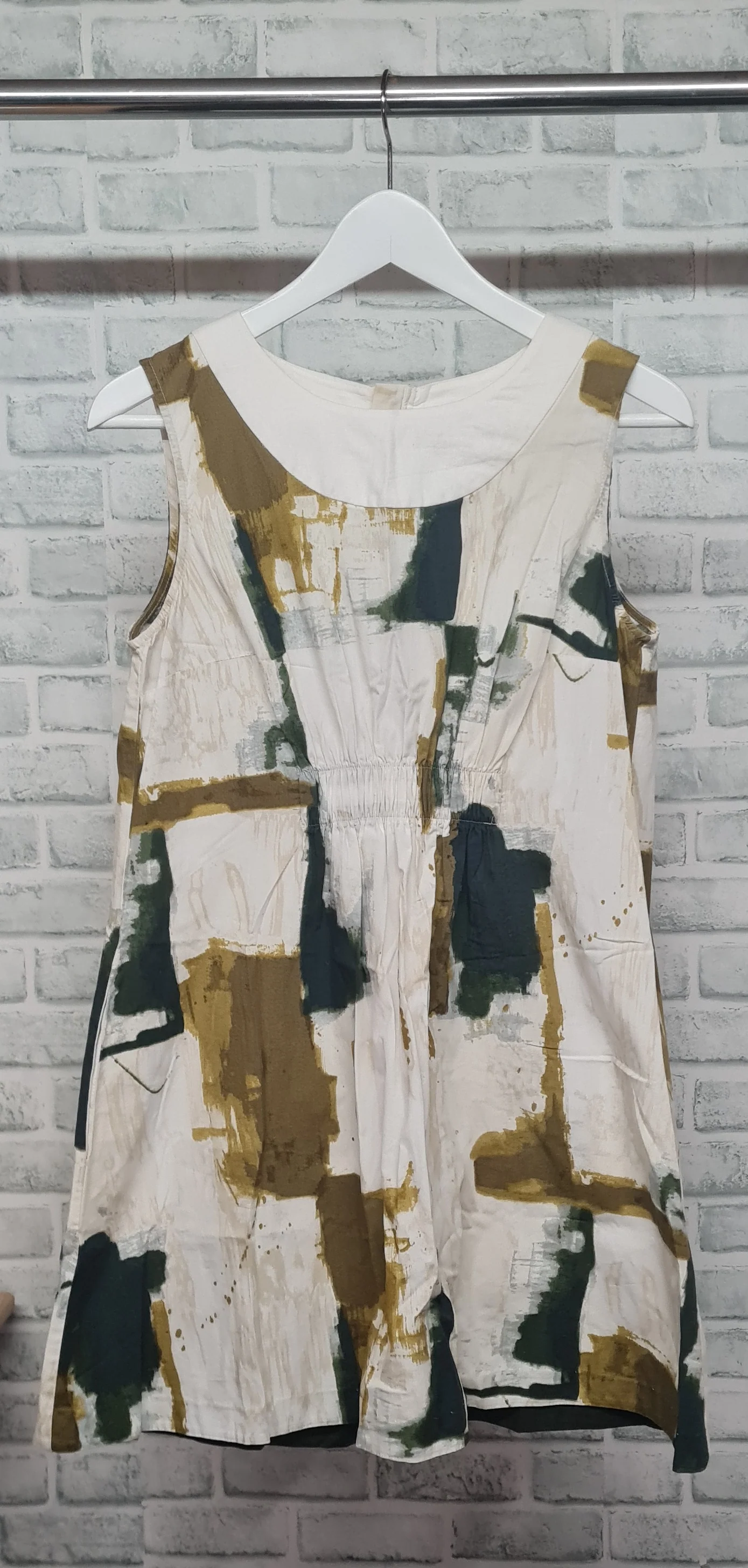 Simply Vera Vera Wang Gathering Detail Exposed Zip Mini Dress/Elongated Top Size 10