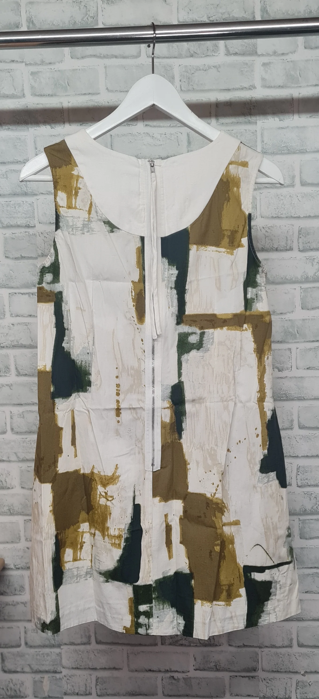 Simply Vera Vera Wang Gathering Detail Exposed Zip Mini Dress/Elongated Top Size 10 - Image 4