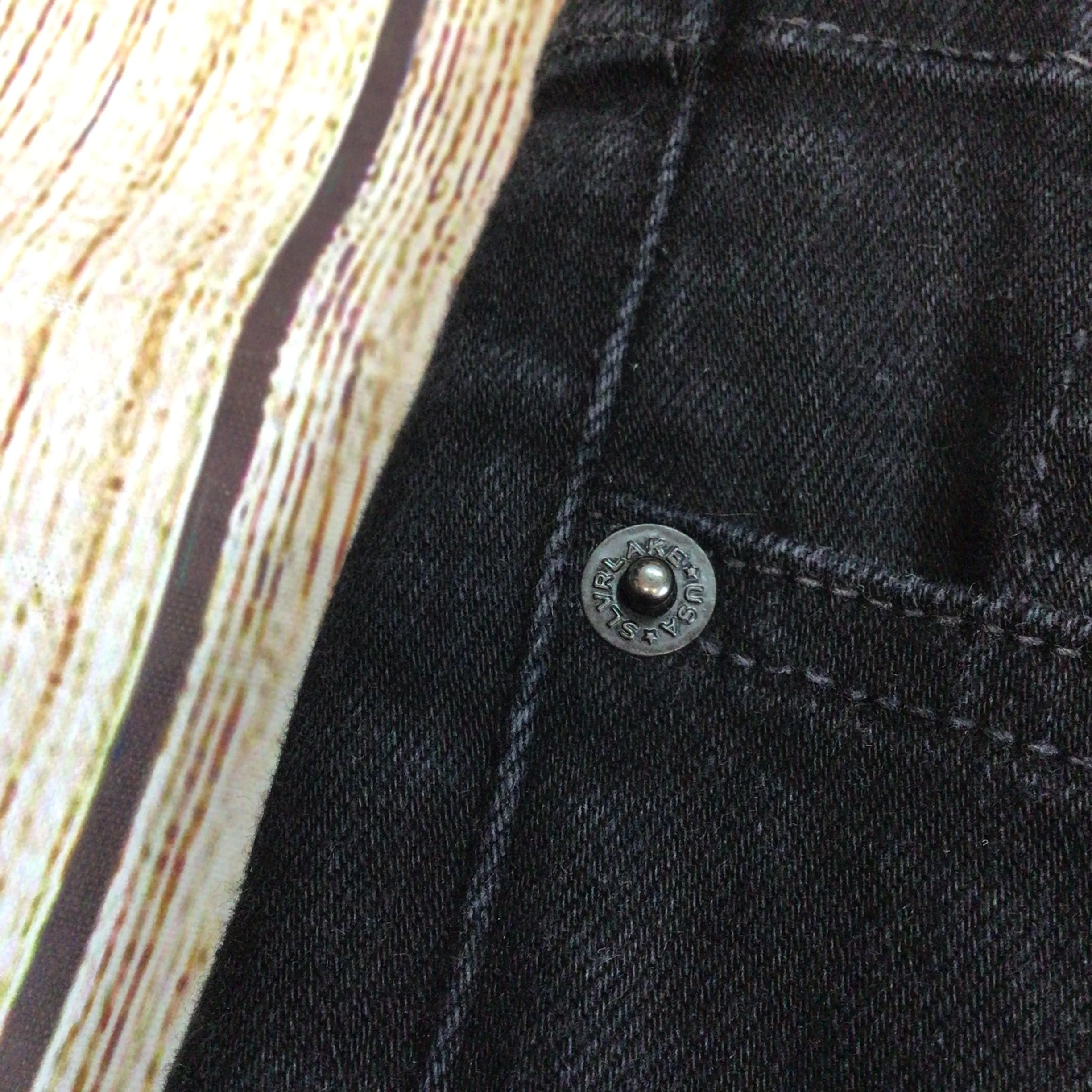 Slvrlake Lou Lou Black Cotton Blend Jeans Size 31 - Image 4