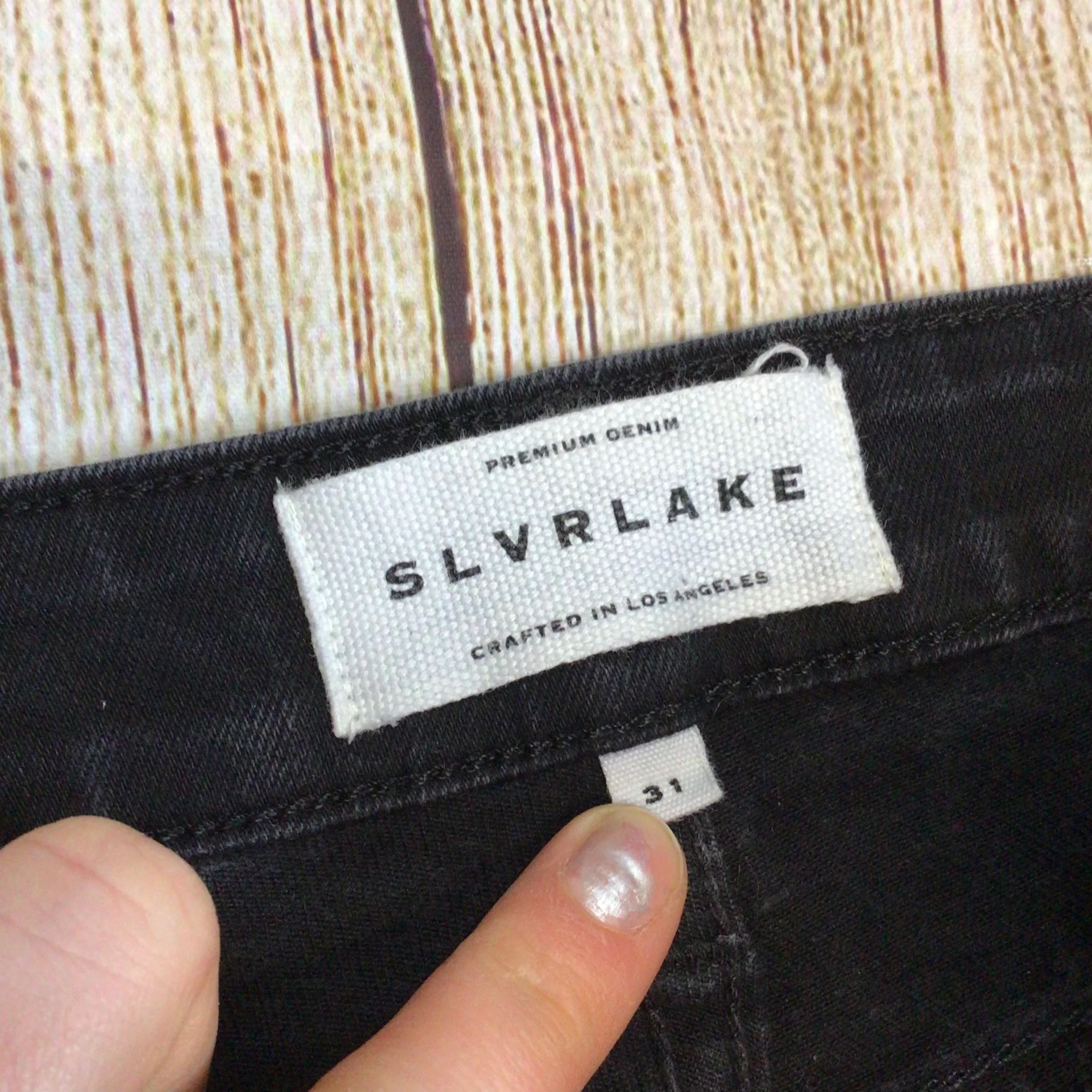Slvrlake Lou Lou Black Cotton Blend Jeans Size 31 - Image 5