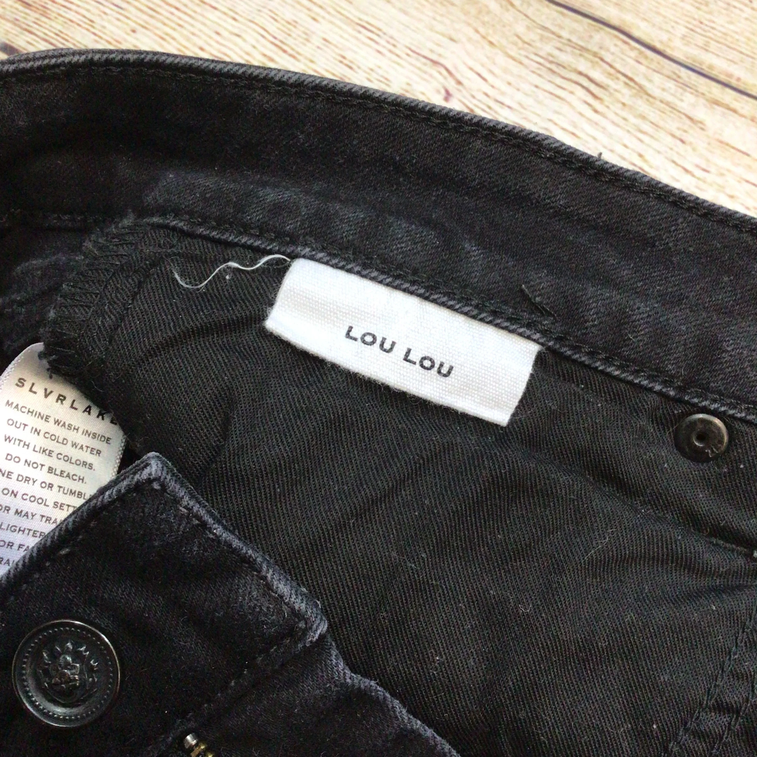 Slvrlake Lou Lou Black Cotton Blend Jeans Size 31 - Image 6