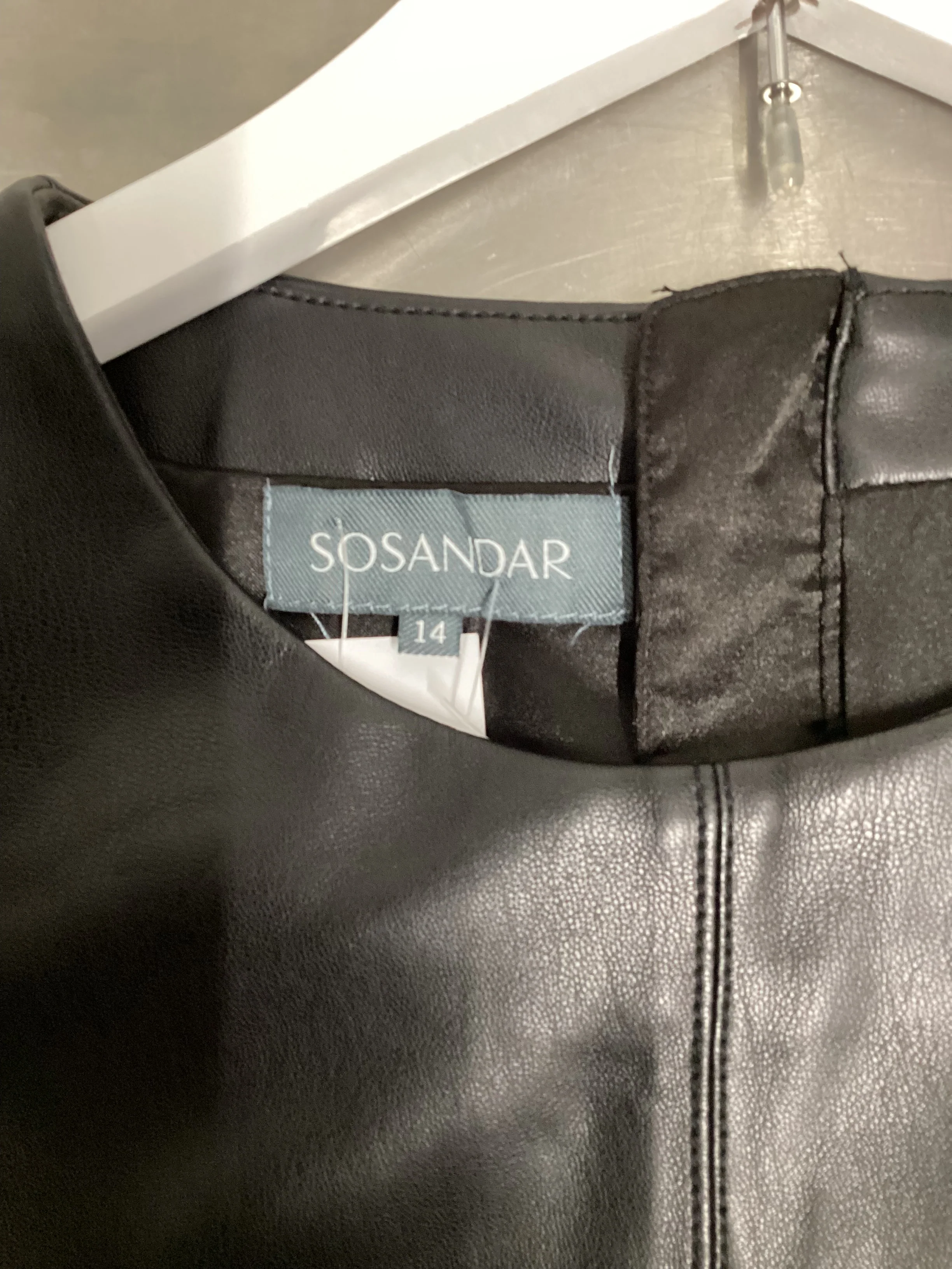 Sosandar Black Dress Size 14 - Image 4