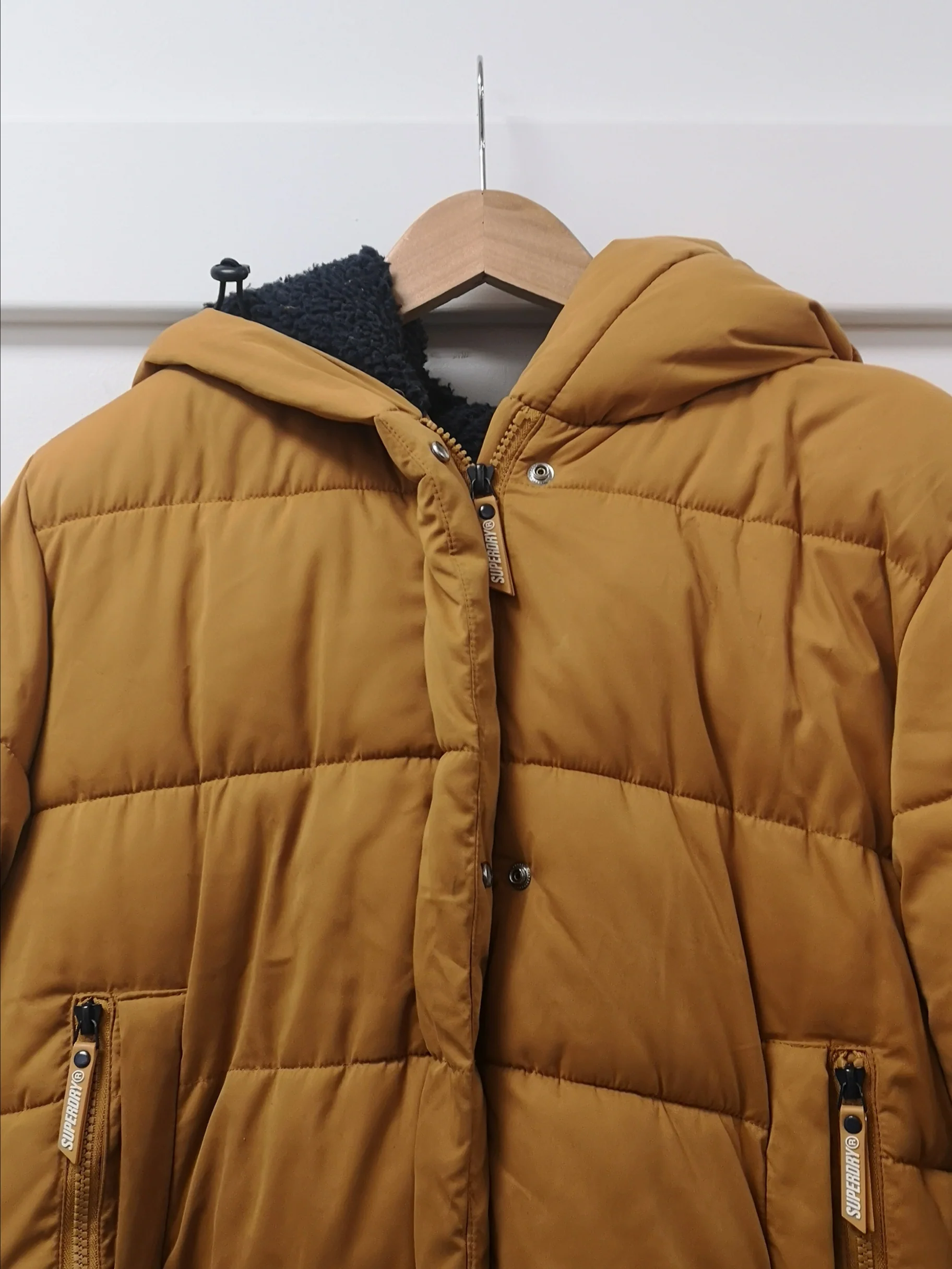 Superdry Sphere Padded Ultimate Beige Jacket Size 14 - Image 4