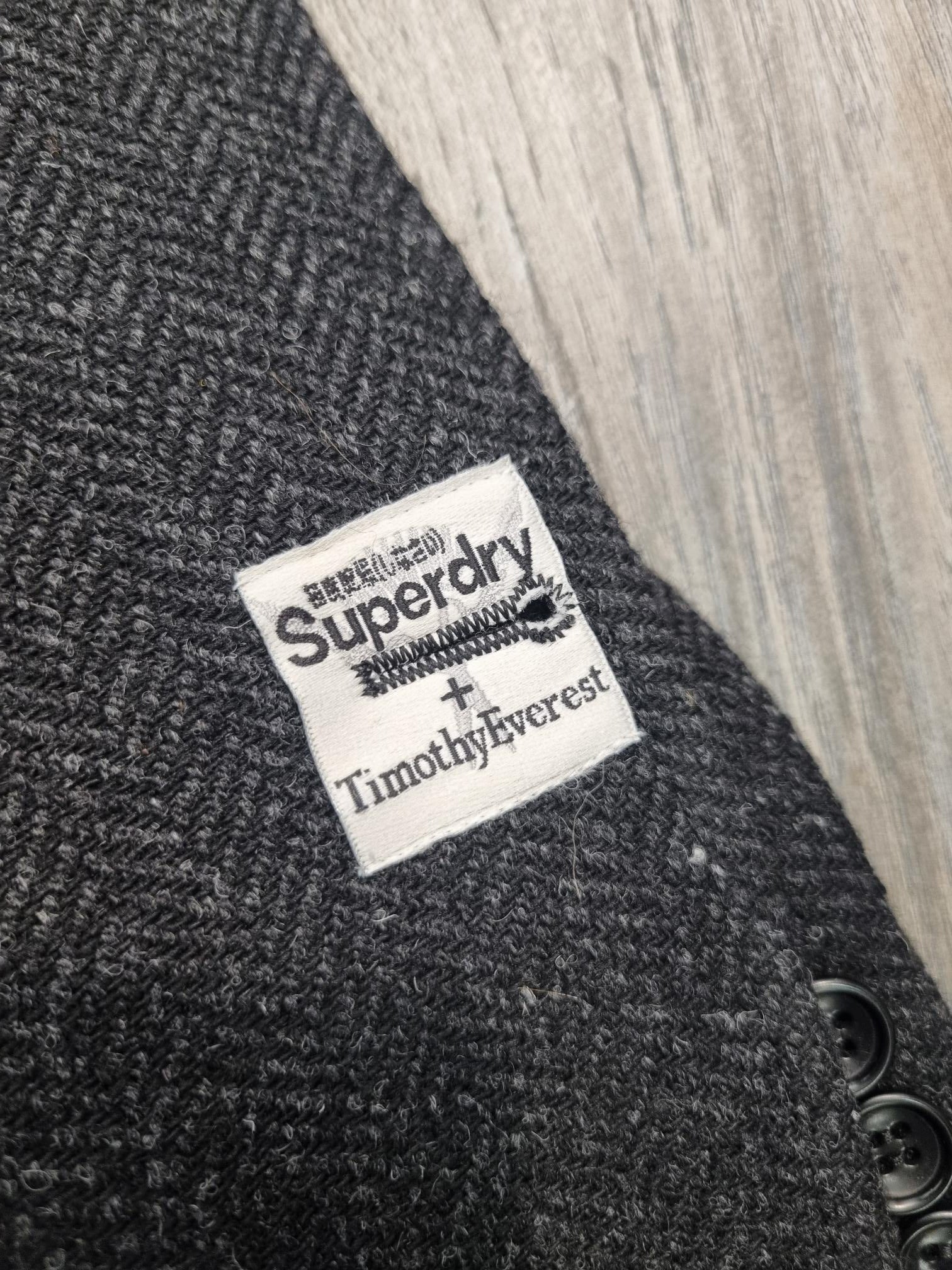 Superdry + Timothy Everest Sabiro Collection The Country Rebel Black Suit Jacket Size L - Image 3