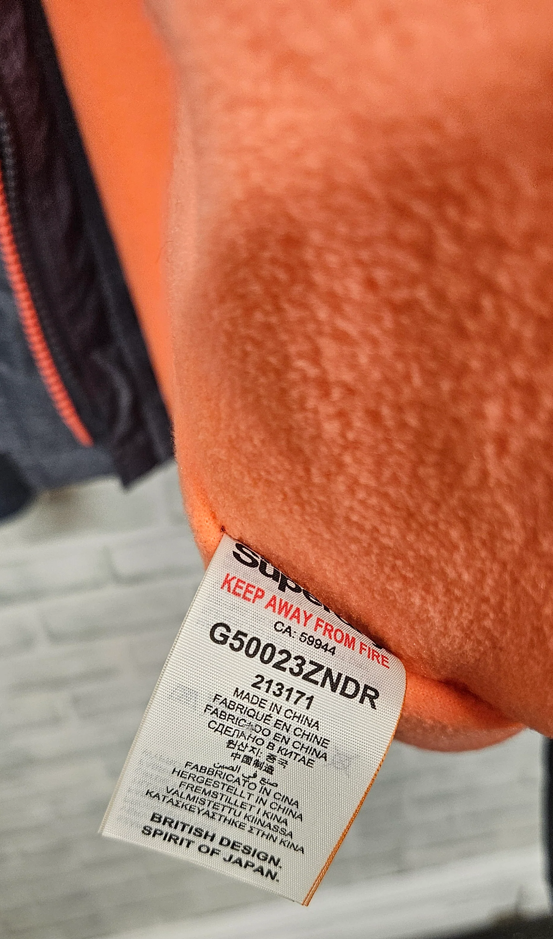Superdry Triple Zip Fleece Lined Windbreaker Jacket Size XL - Image 6