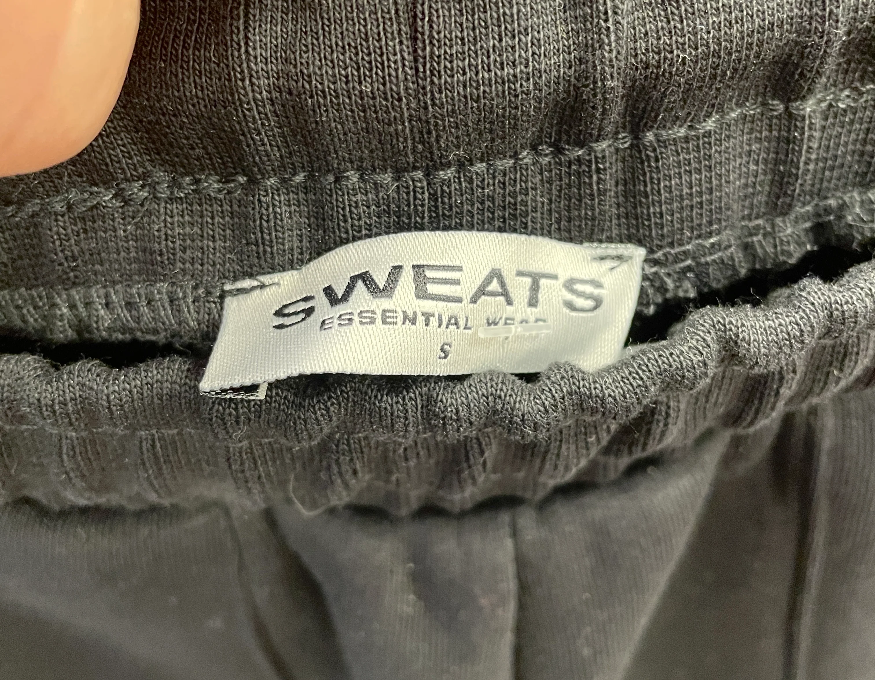 Sweats Collective Essential Wear Light Grey Jogging Trousers Small - Image 4