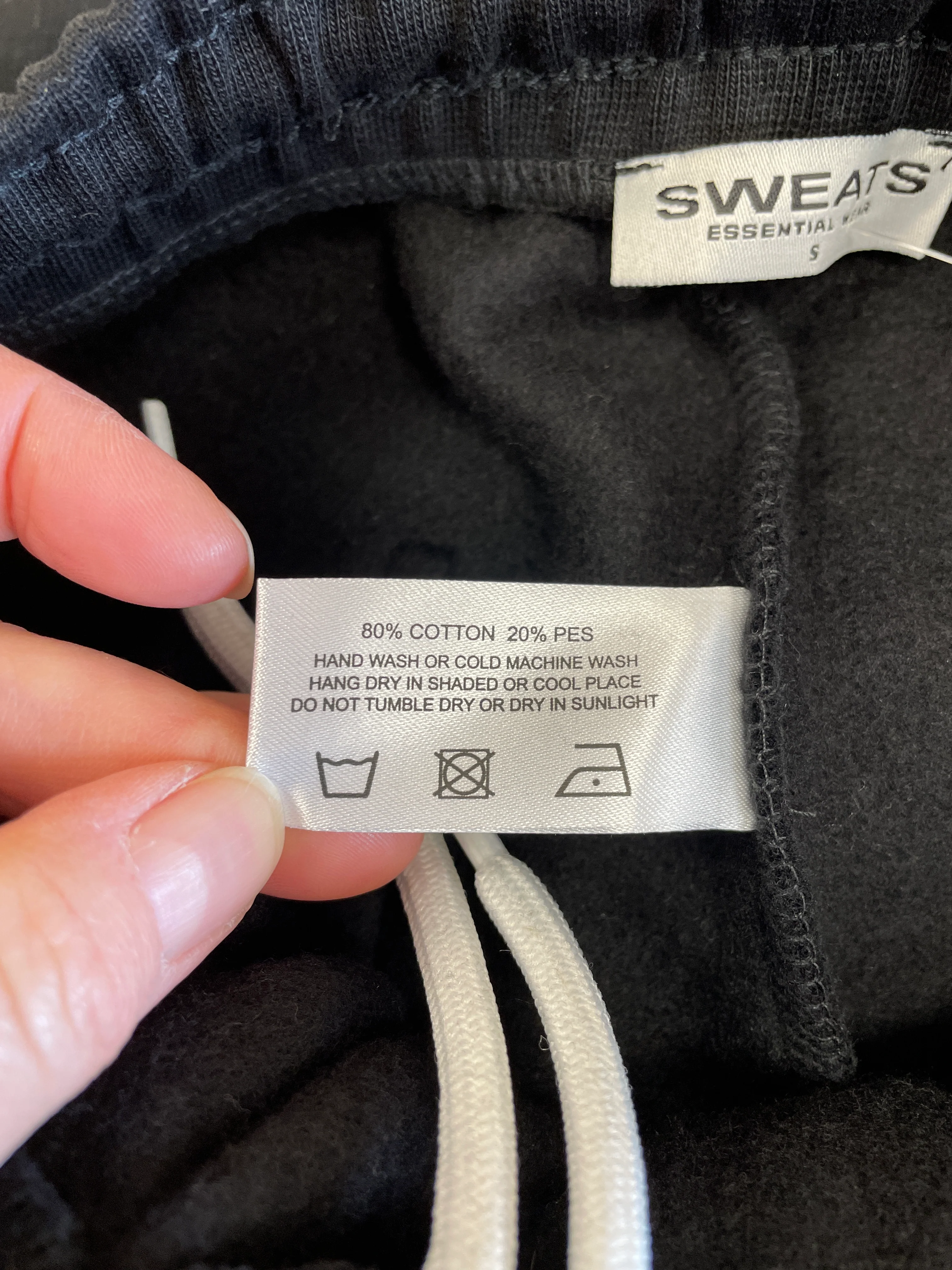 Sweats Collective Essential Wear Light Grey Jogging Trousers Small - Image 9