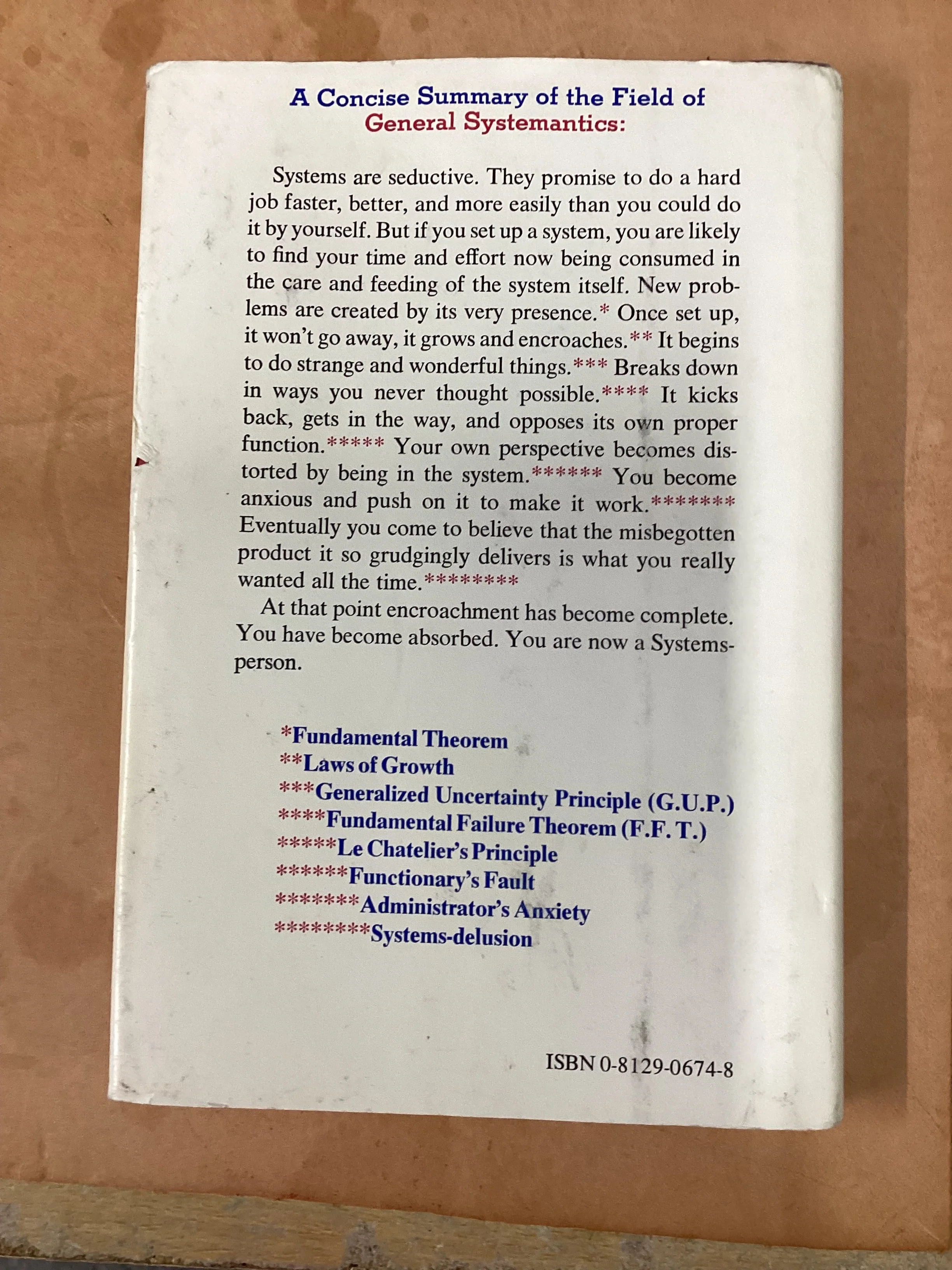 Systemantics: How Systems Work and Especially How They Fail by John Gall 1977 - Image 2