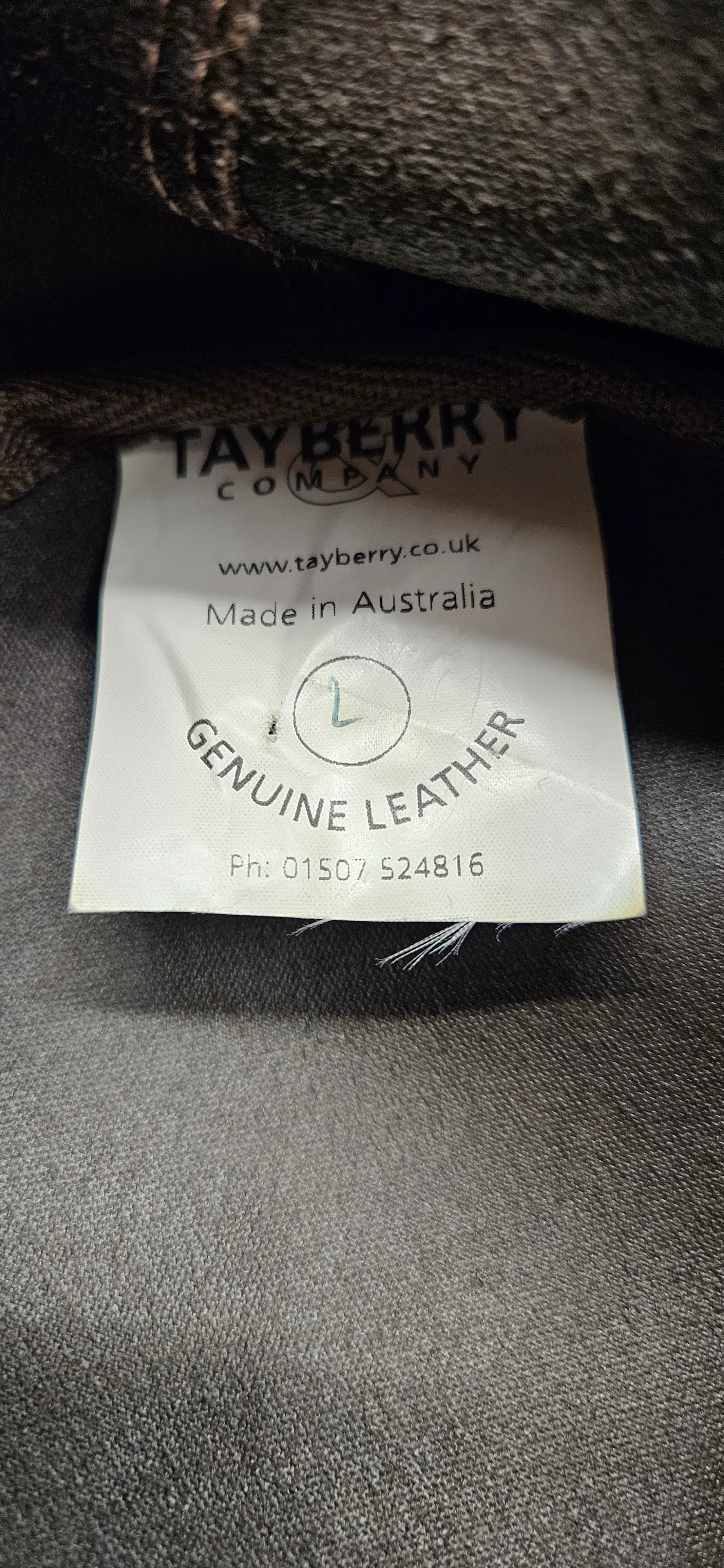Tayberry Company Brown Leather Outback Cowboy Hat Size Large - Image 5