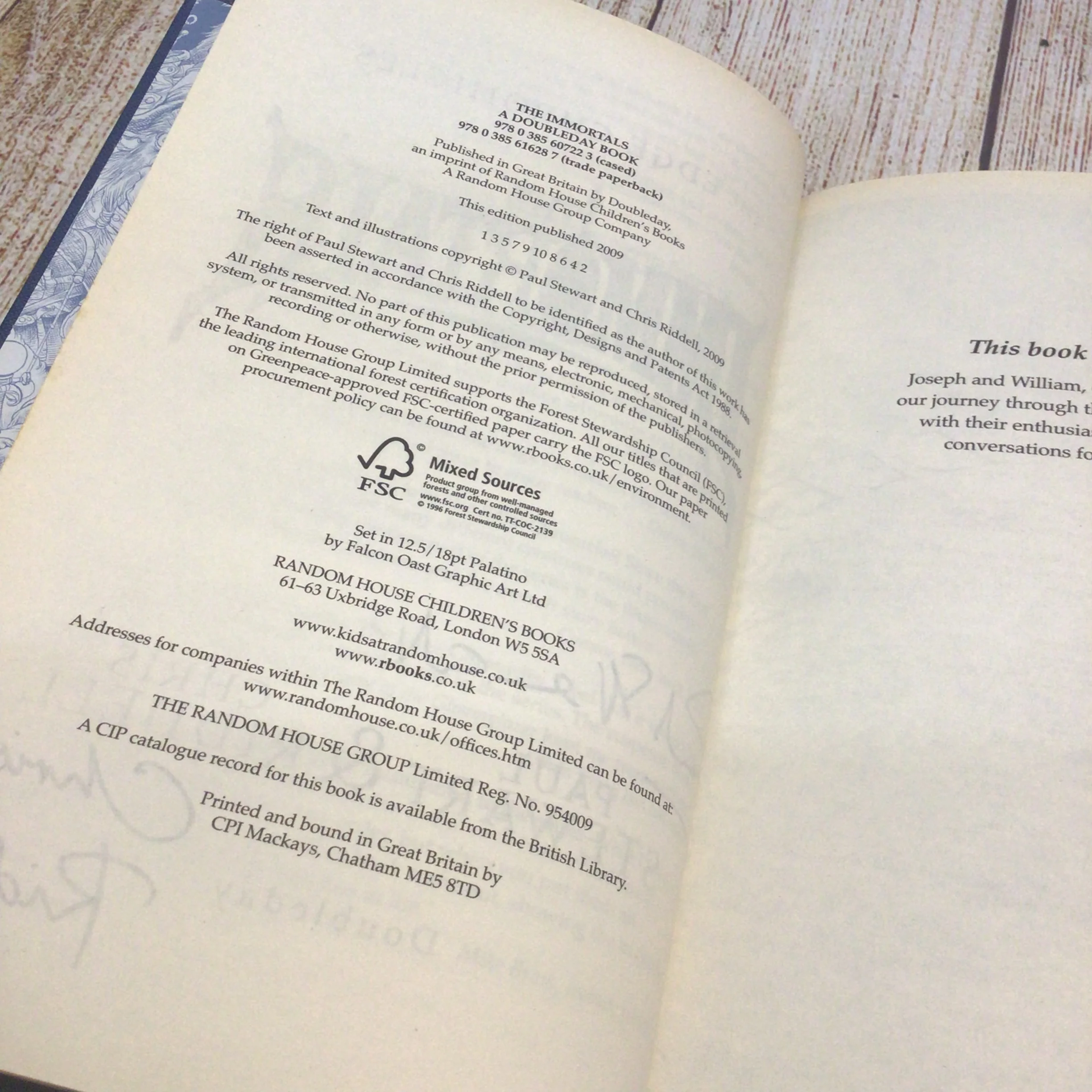 The Edge Chronicles - The Immortals by Paul Stewart & Chris Riddell (Signed, 2009) - Image 11