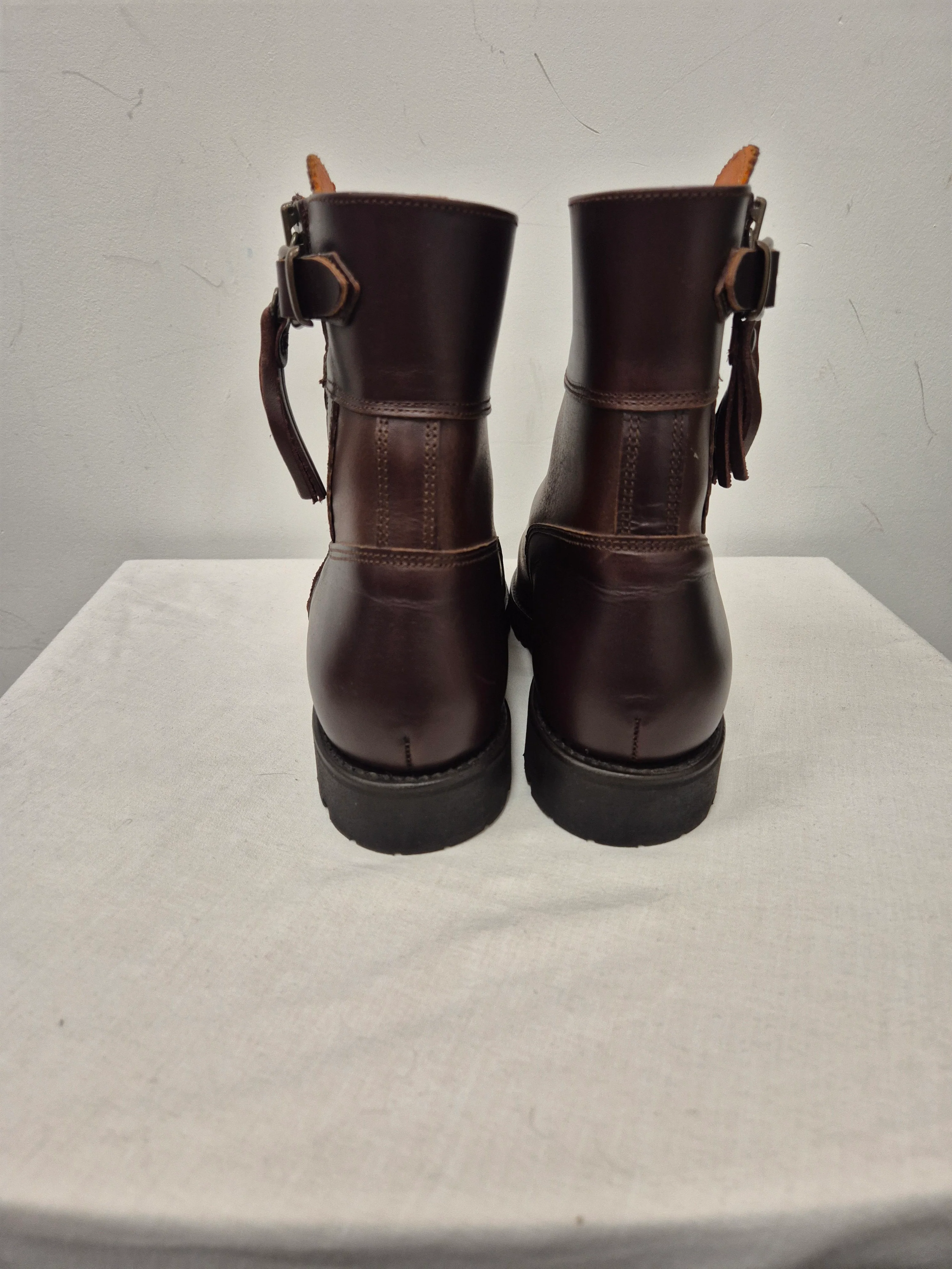 The House Of Bruar Brown Leather Boots Size 5 - Image 6