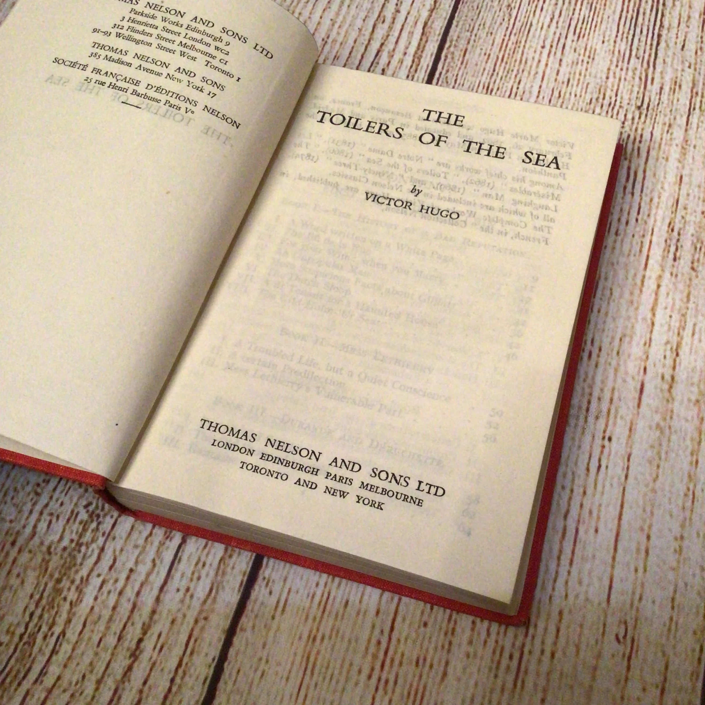 The Toilers of the Sea by Victor Hugo (Thomas Nelson & Sons)