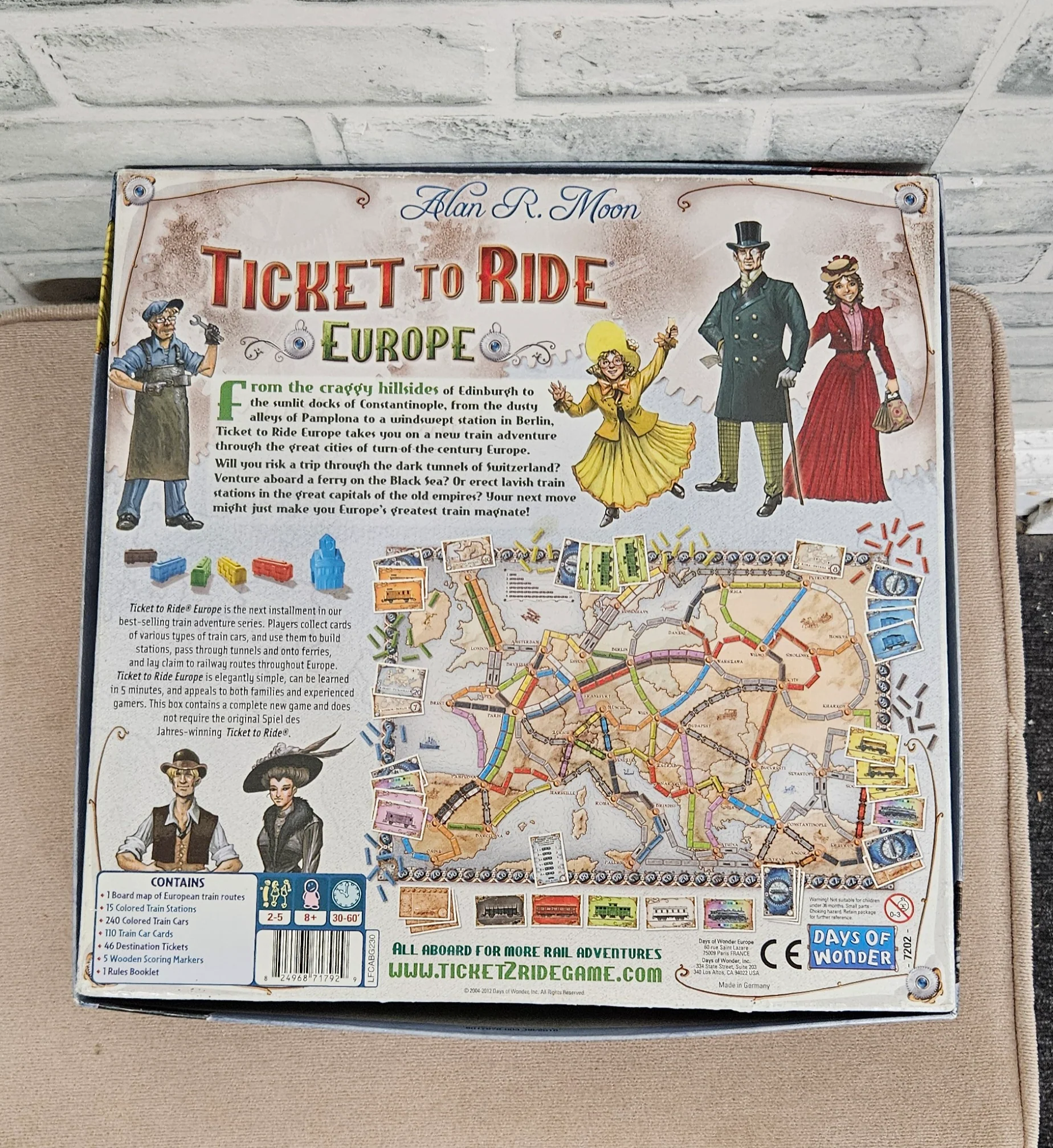 Ticket to Ride Europe Alan R. Moon Board Game - Image 3