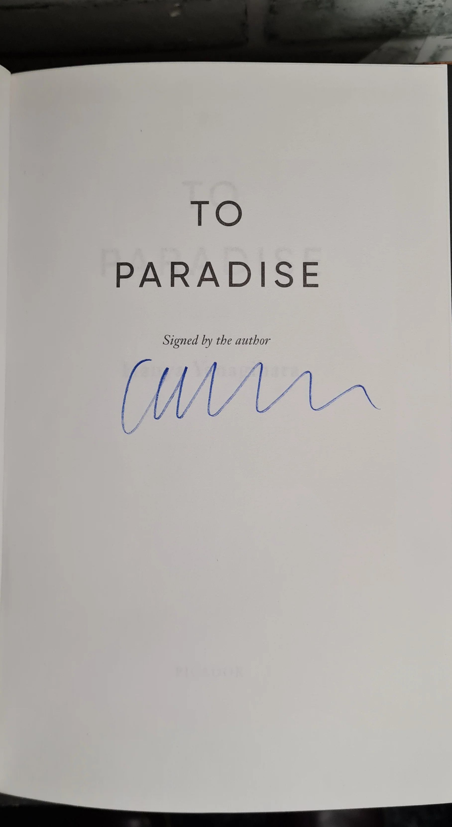 To Paradise by Haya Yanagihara Signed - Image 3