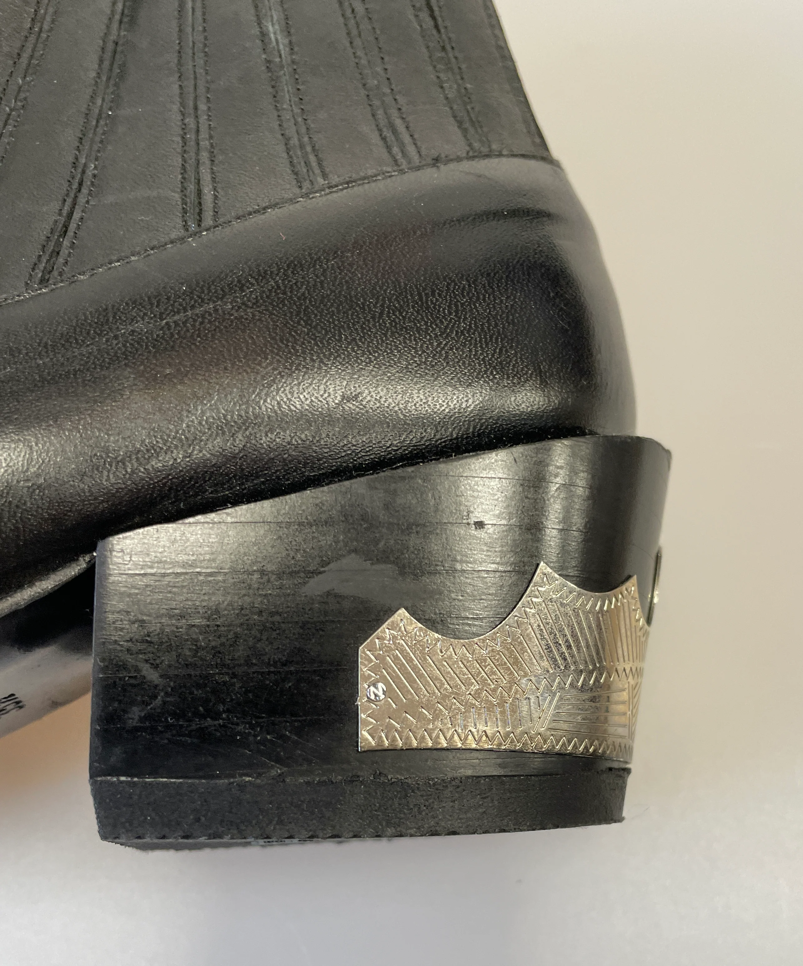 Toga Pulla Black Leather Pull On Ankle Boots EU 35.5 UK 3 - Image 6
