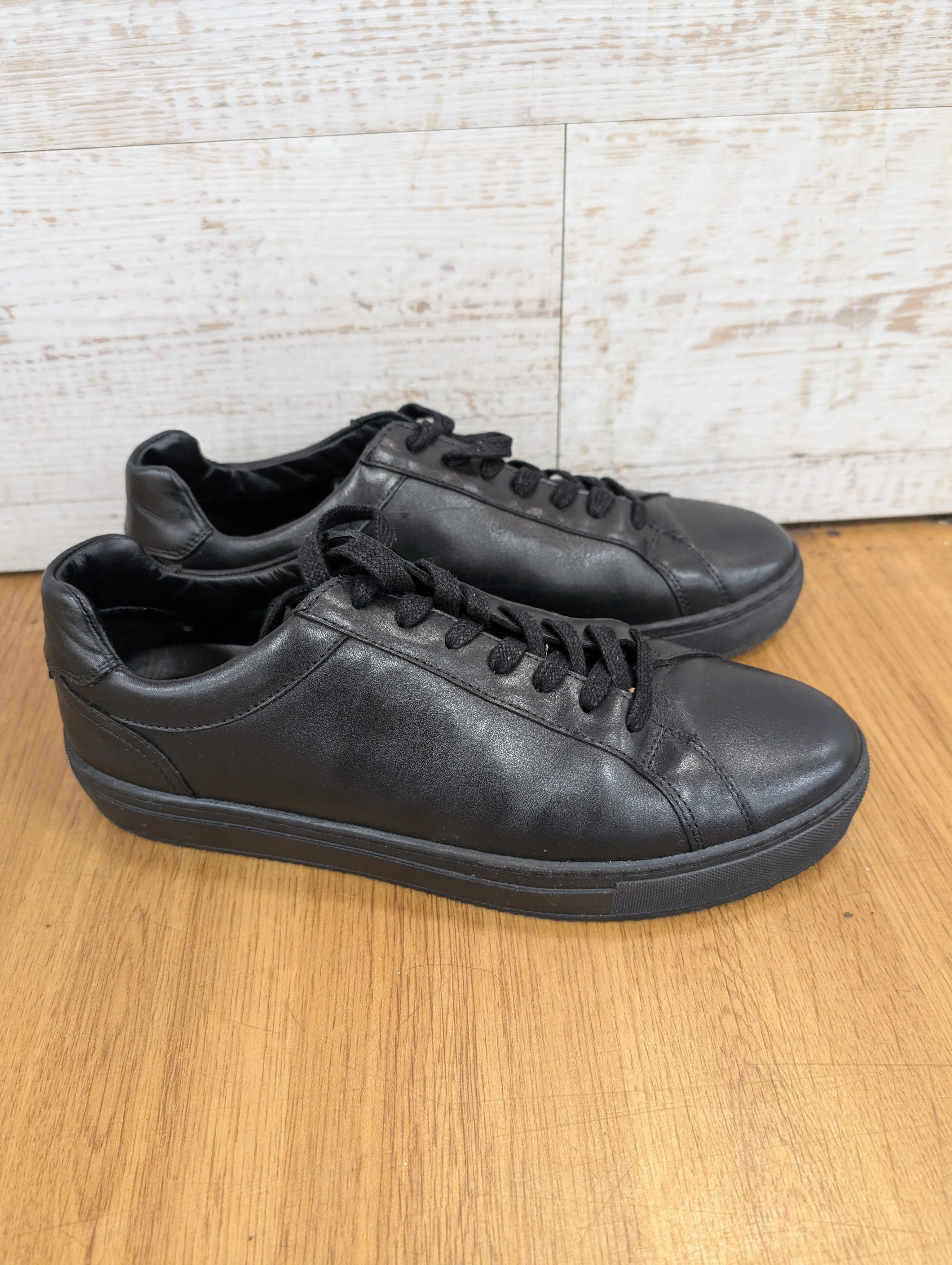 Tommy Hilfiger Black Leather Trainers Size 9 - Image 4
