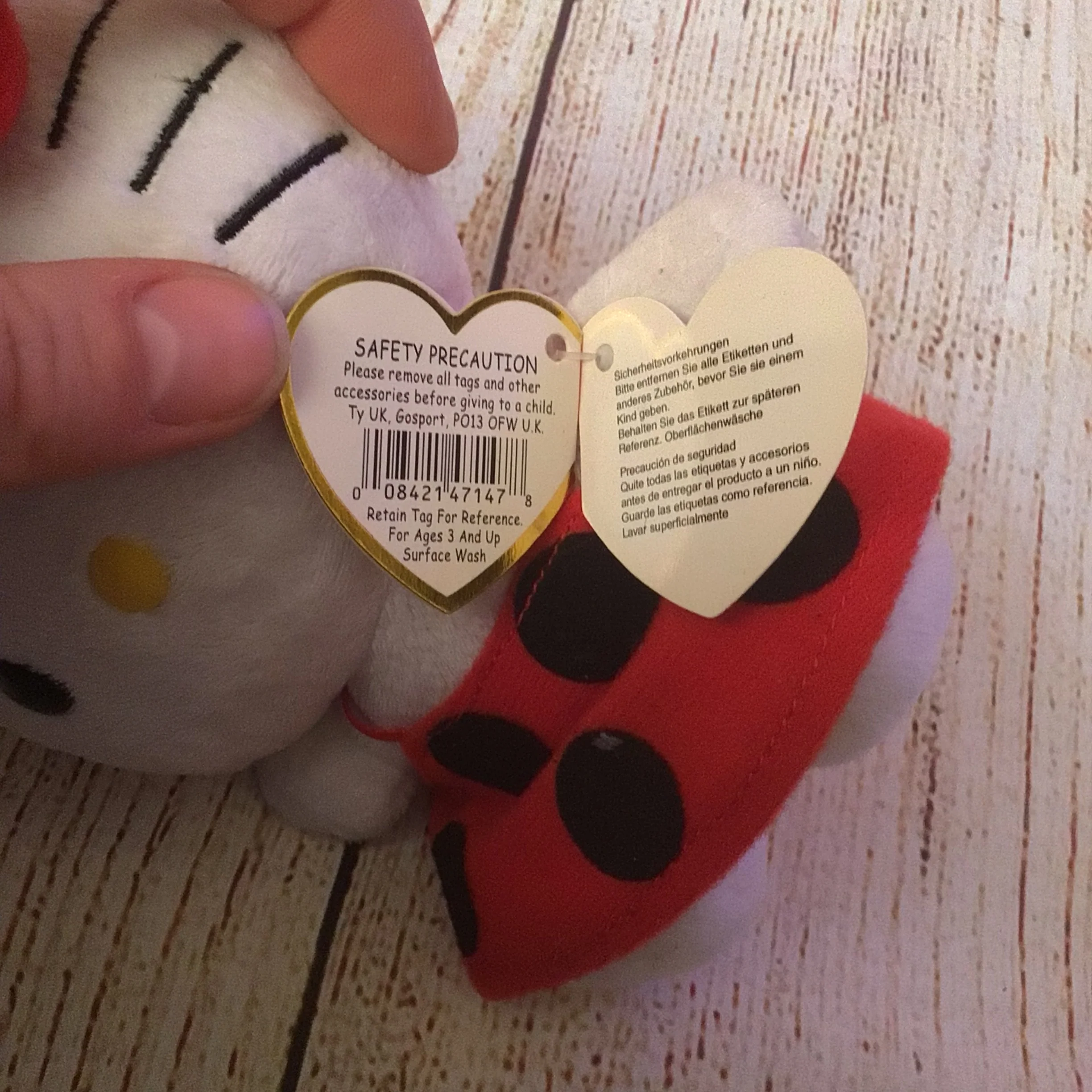TY Beanie Baby with Tag - Hello Kitty - Ladybird - 2011 - Image 8