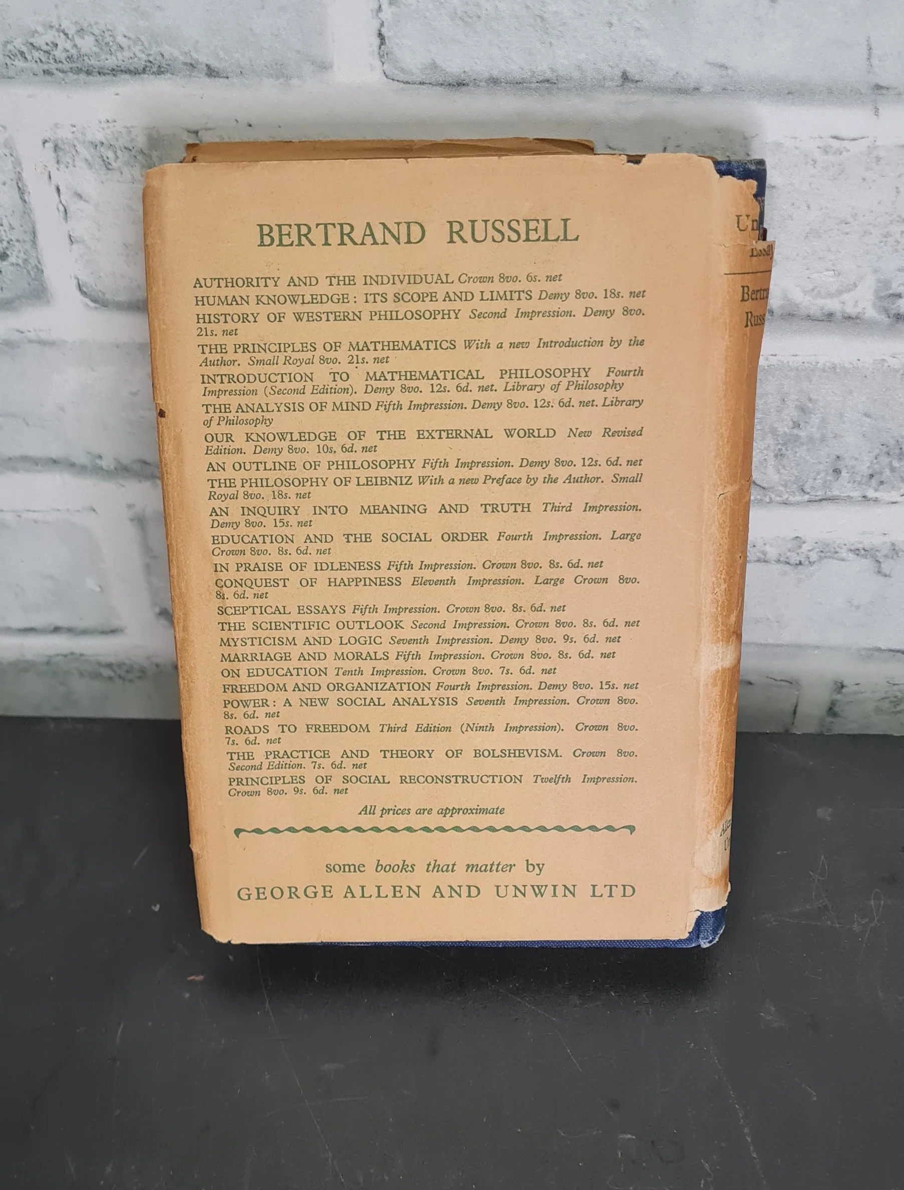 Unpopular Essays by Bertrand Russell Hardcover - Image 4