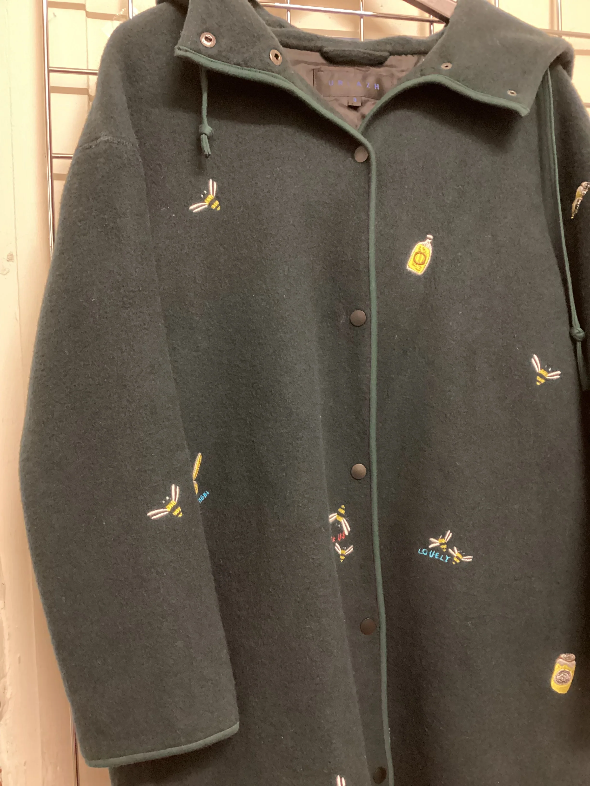 Urlazh Dark Blue Wool Coat – Size M - Image 2