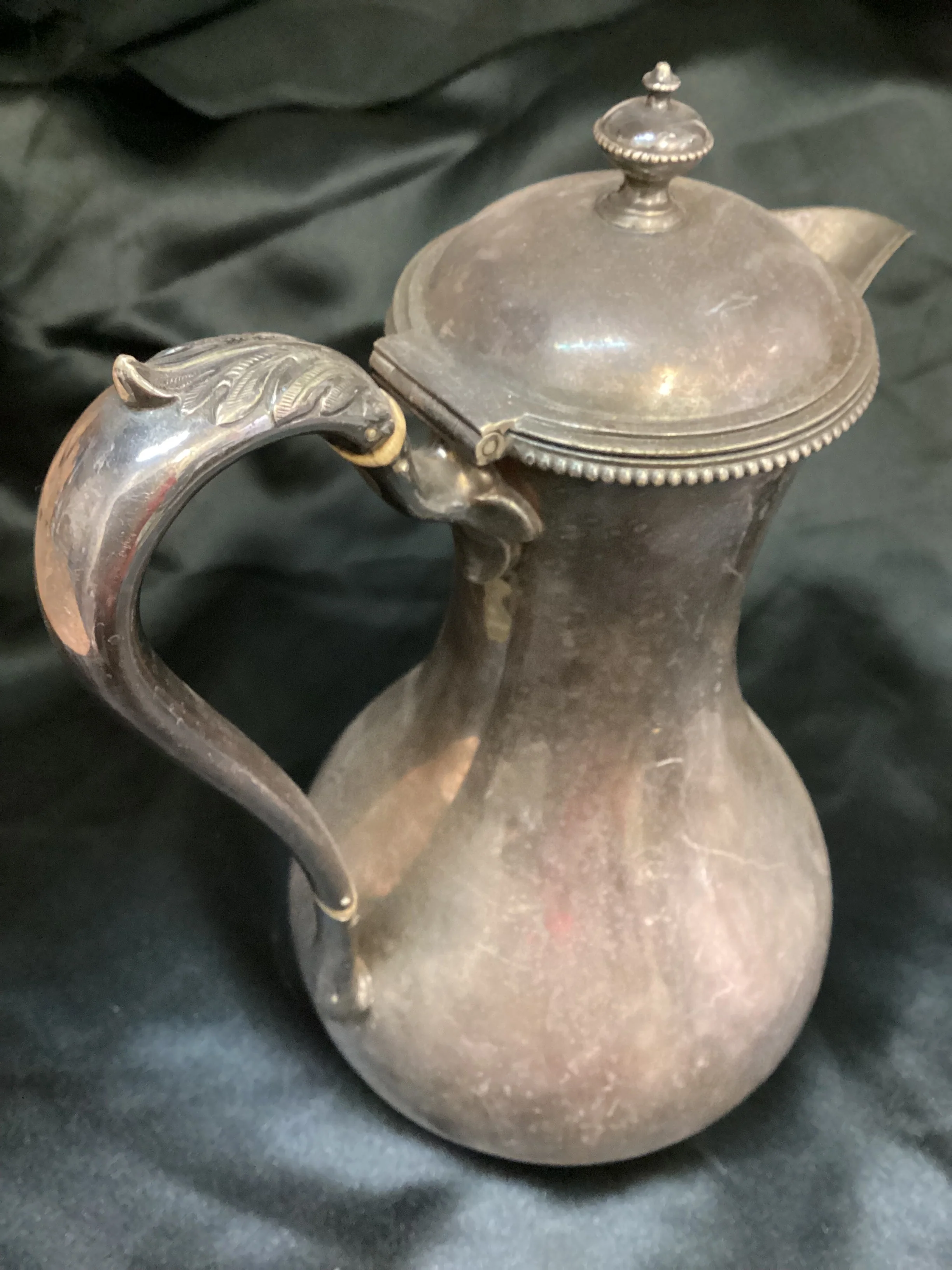 Victorian Silver Plated Hot Water Jug Mackay & Chisholm Edinburgh - Image 3