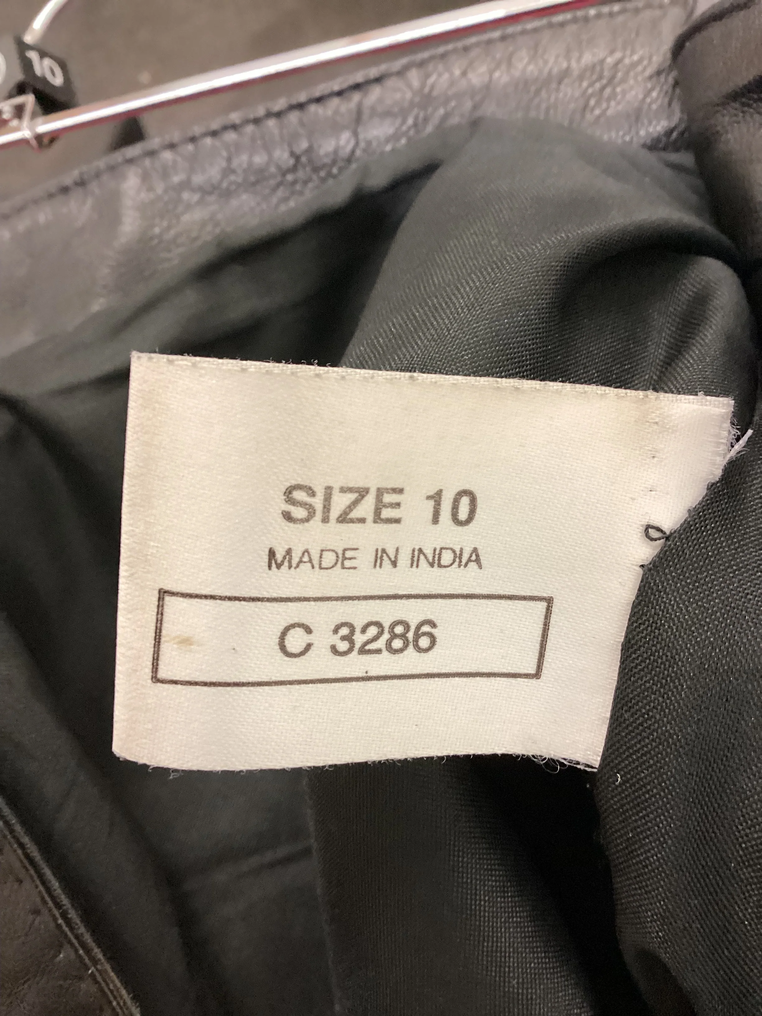 Vintage 90’s Y2K Black Leather Pants Size Small 24” Waist - Image 12