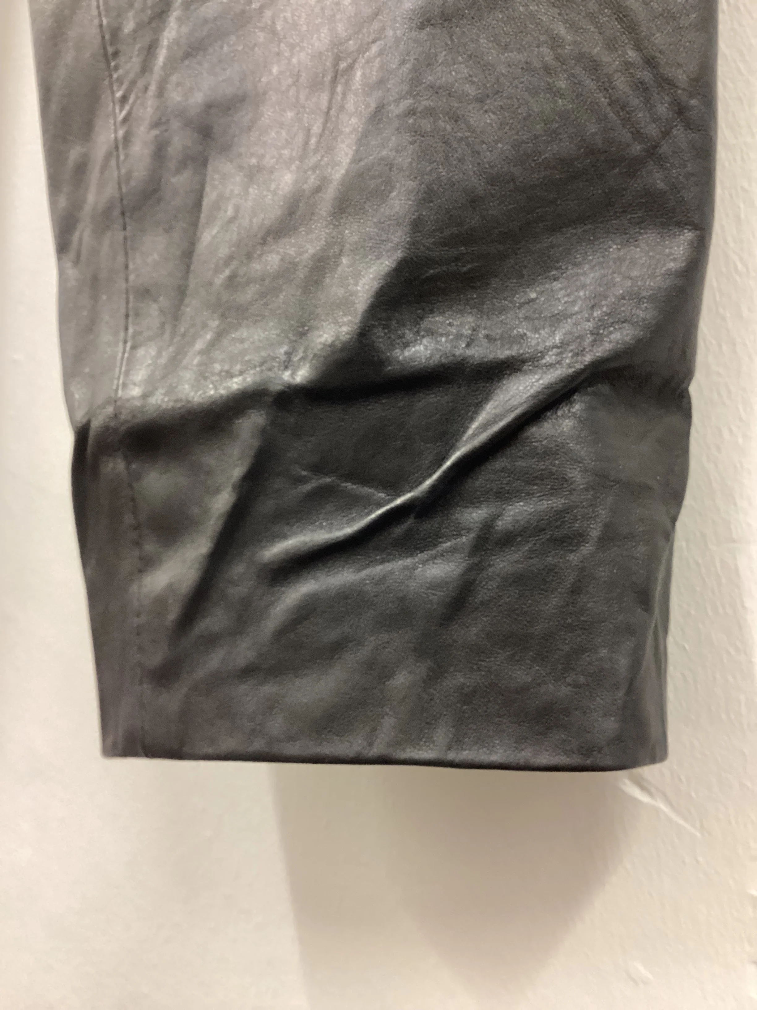 Vintage 90’s Y2K Black Leather Pants Size Small 24” Waist - Image 13