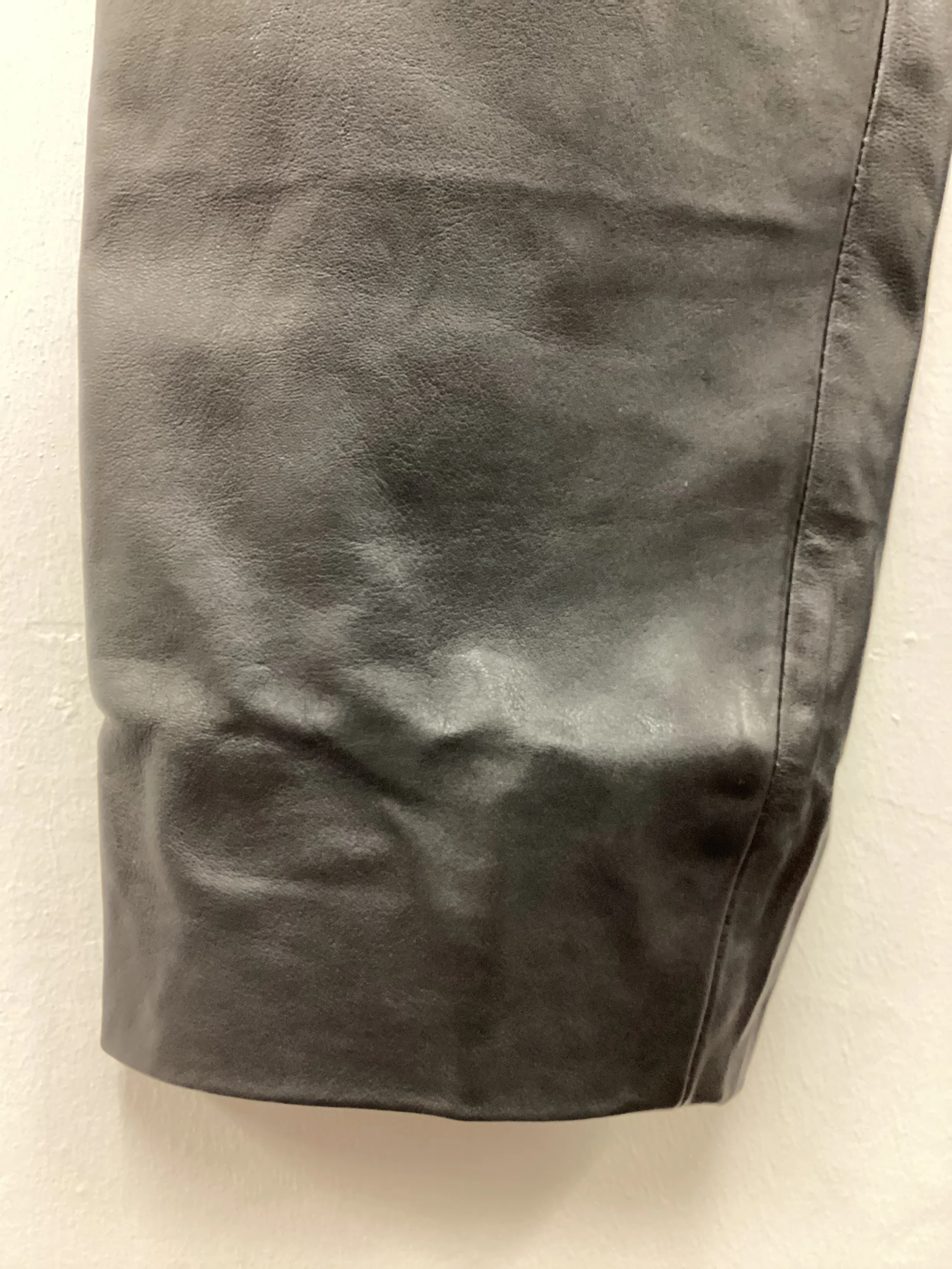 Vintage 90’s Y2K Black Leather Pants Size Small 24” Waist - Image 14