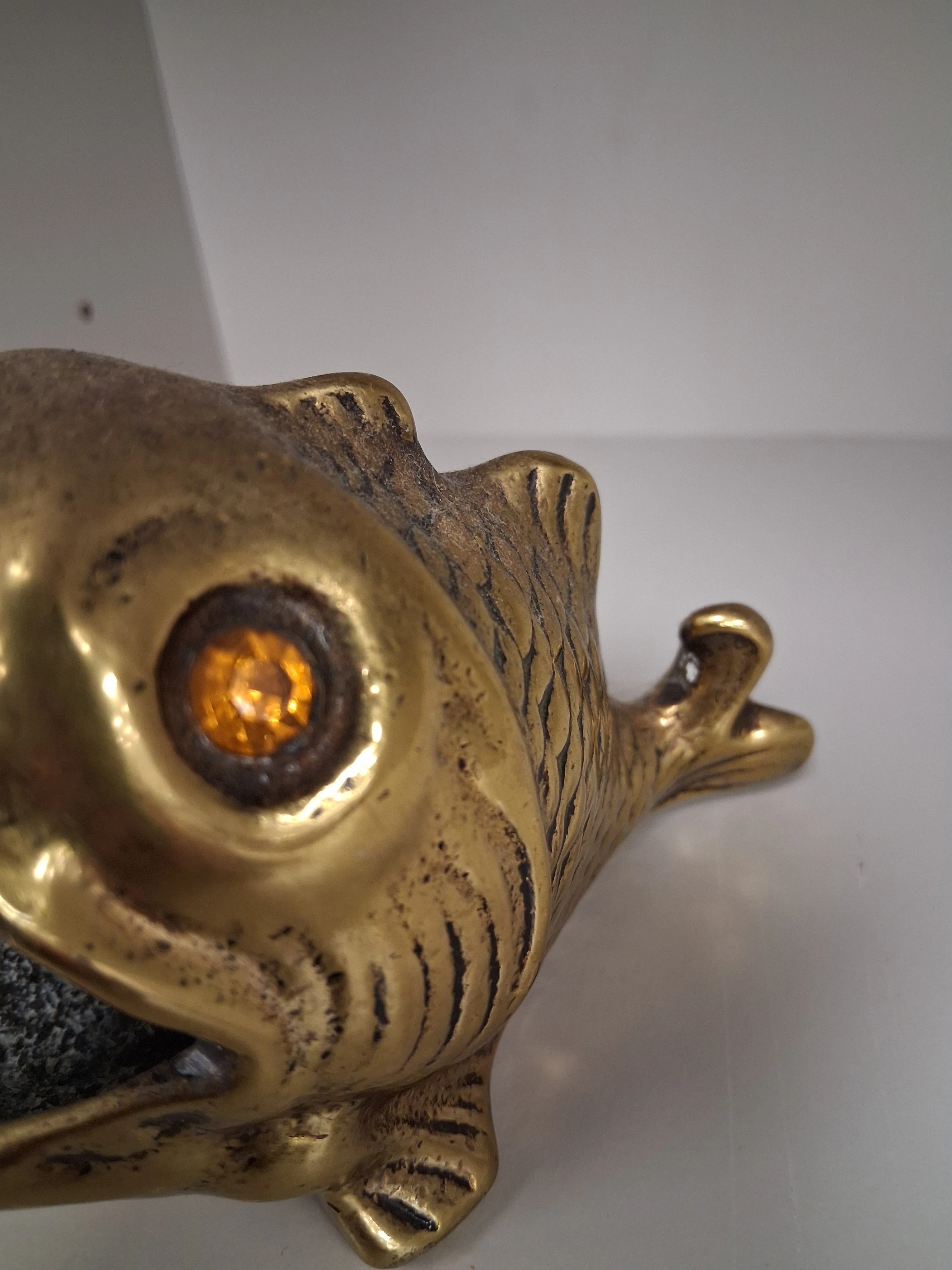Vintage Brass Fish Ash Tray - Image 8