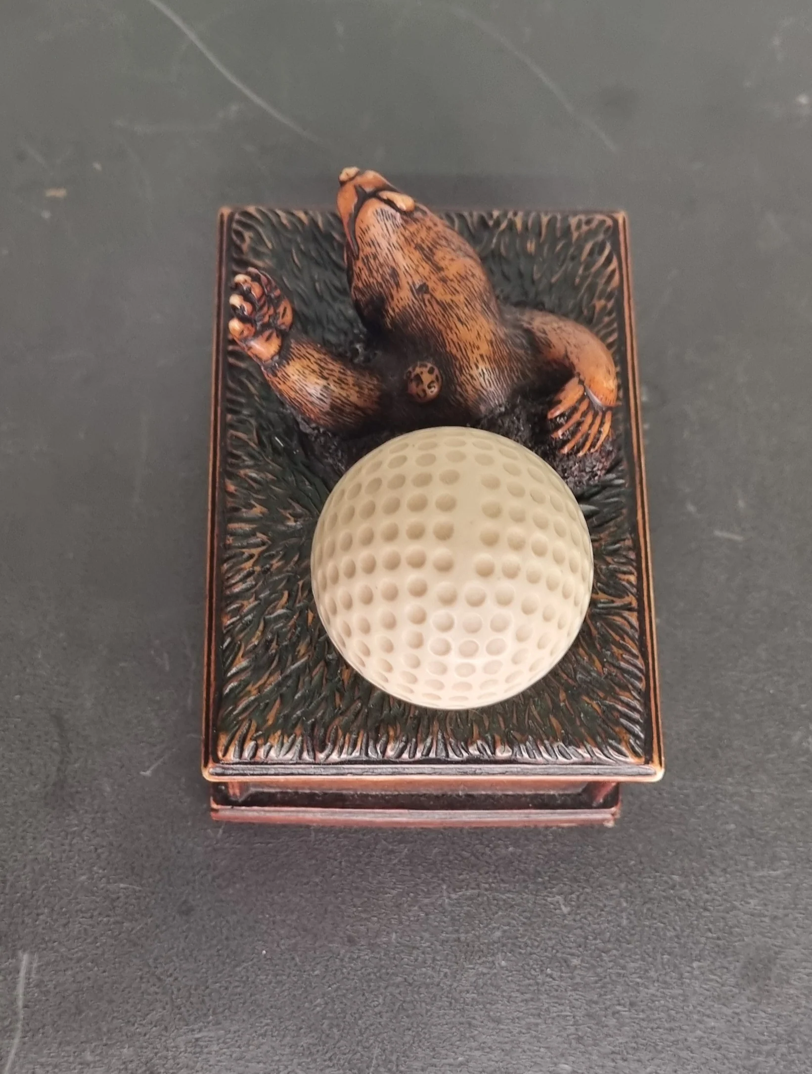 Vintage Golfing Trinket Box "Mole in One" - Image 2