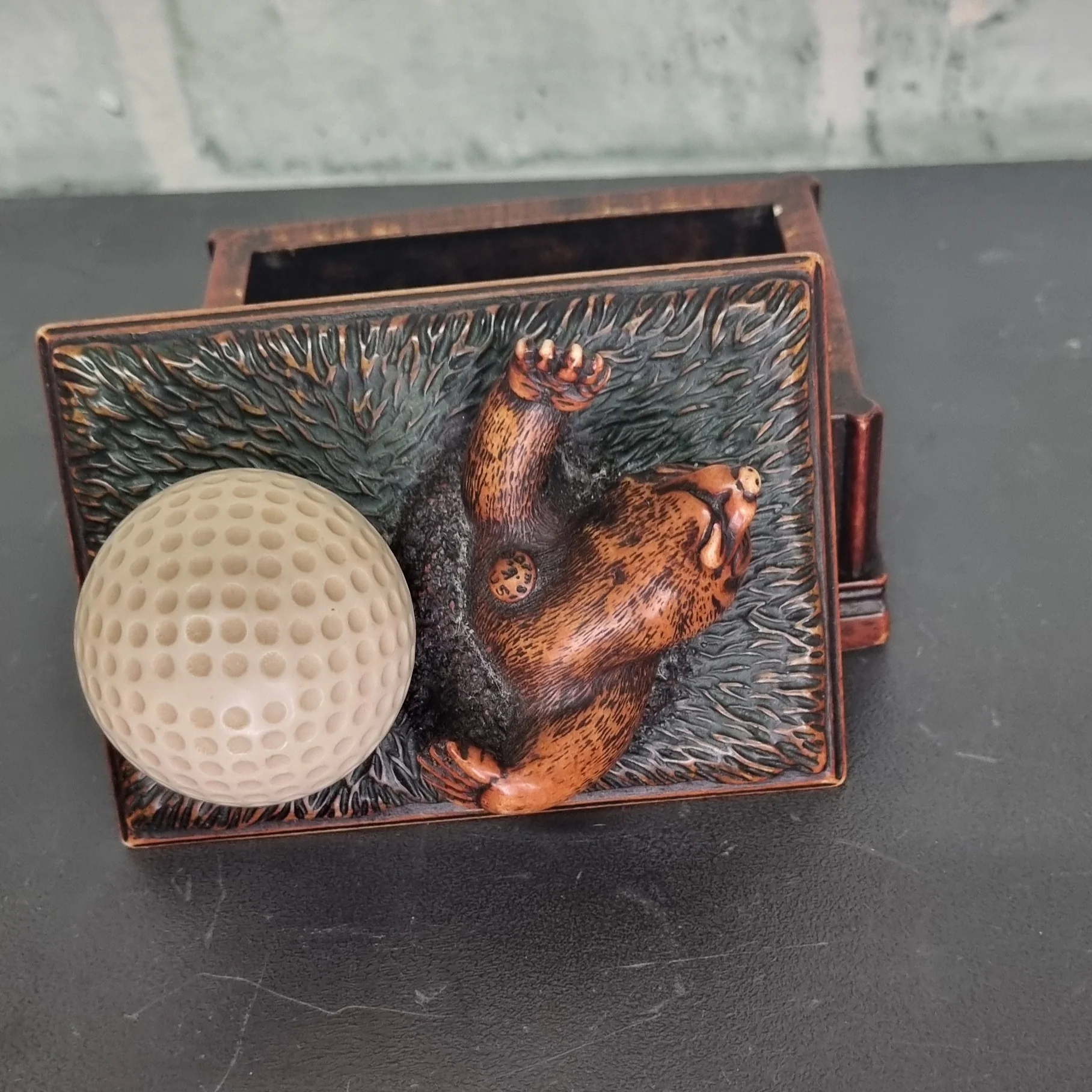 Vintage Golfing Trinket Box "Mole in One" - Image 3