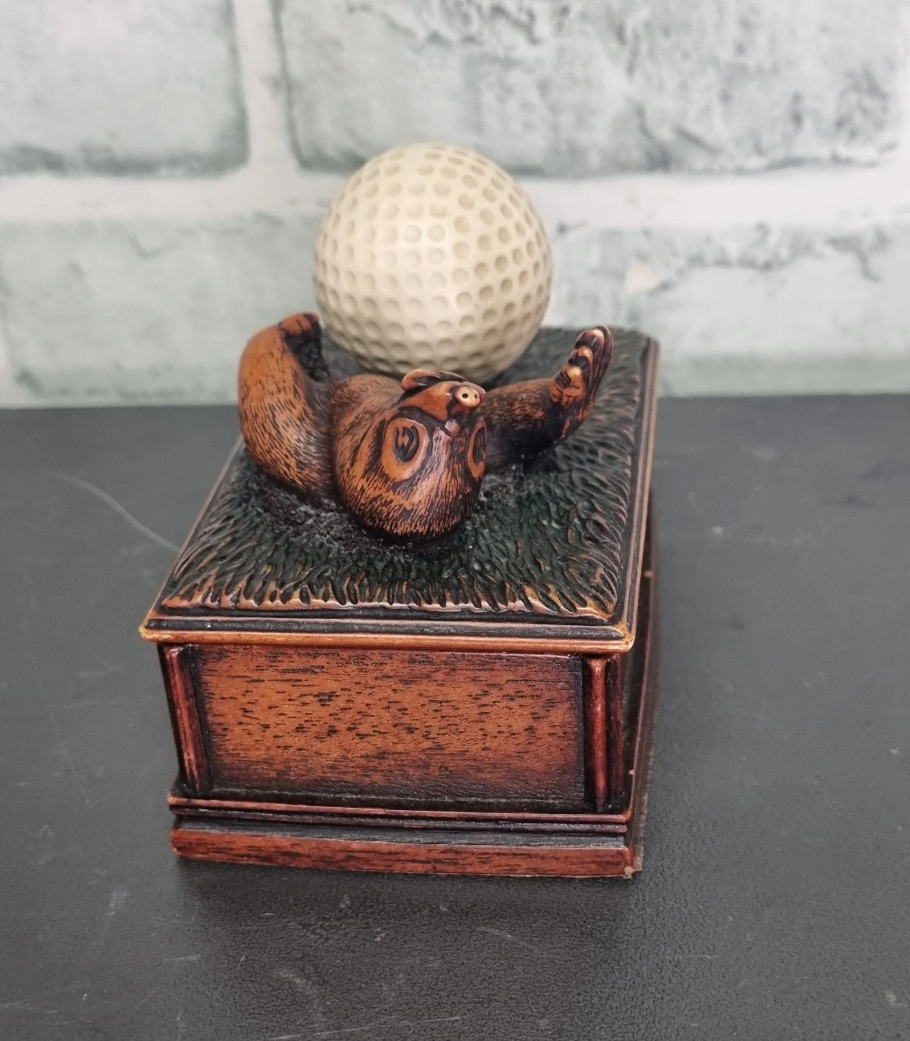 Vintage Golfing Trinket Box "Mole in One" - Image 6