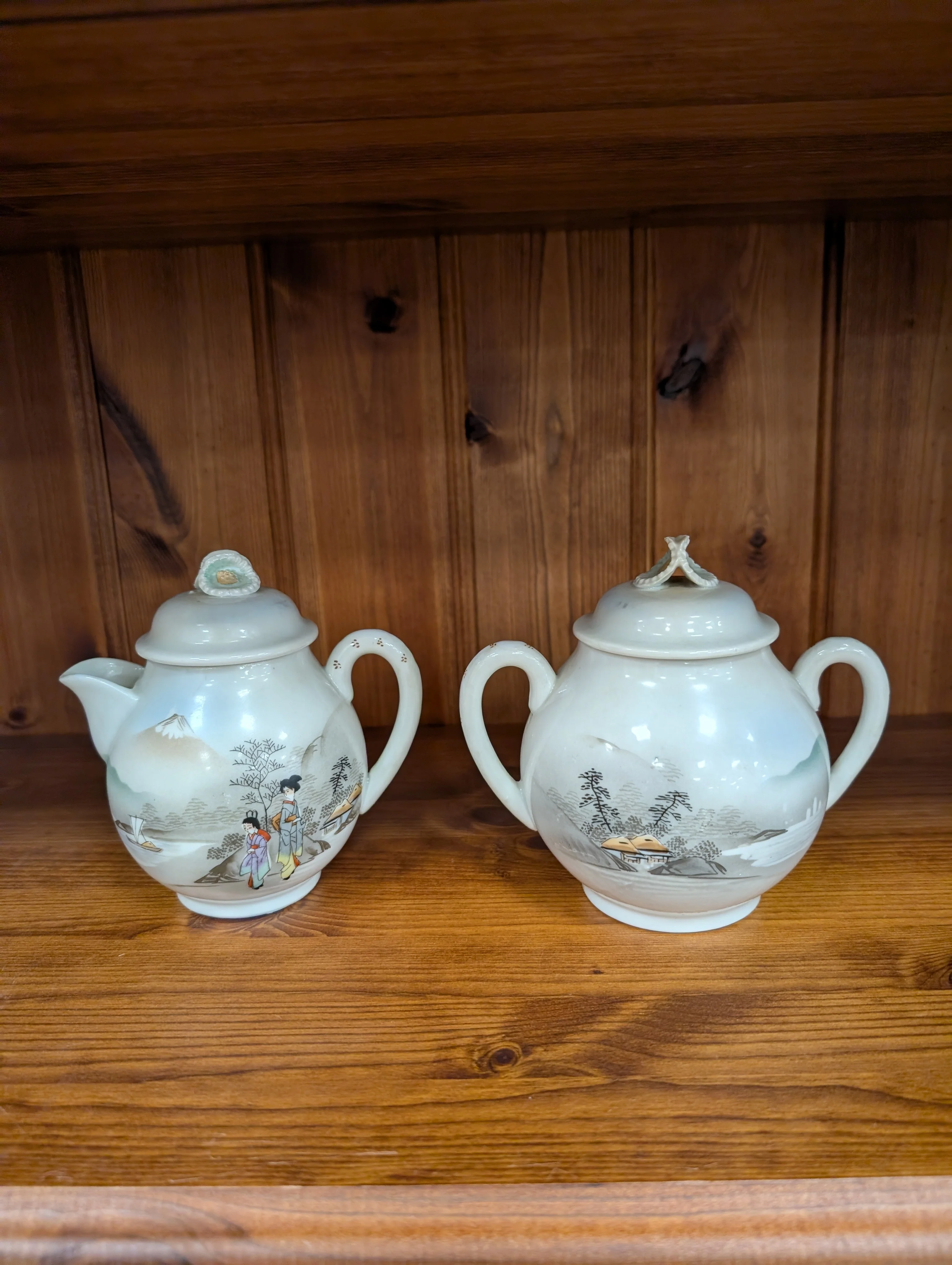 Vintage Japanese Porcelain Tea Set - 24 Piece - Image 3