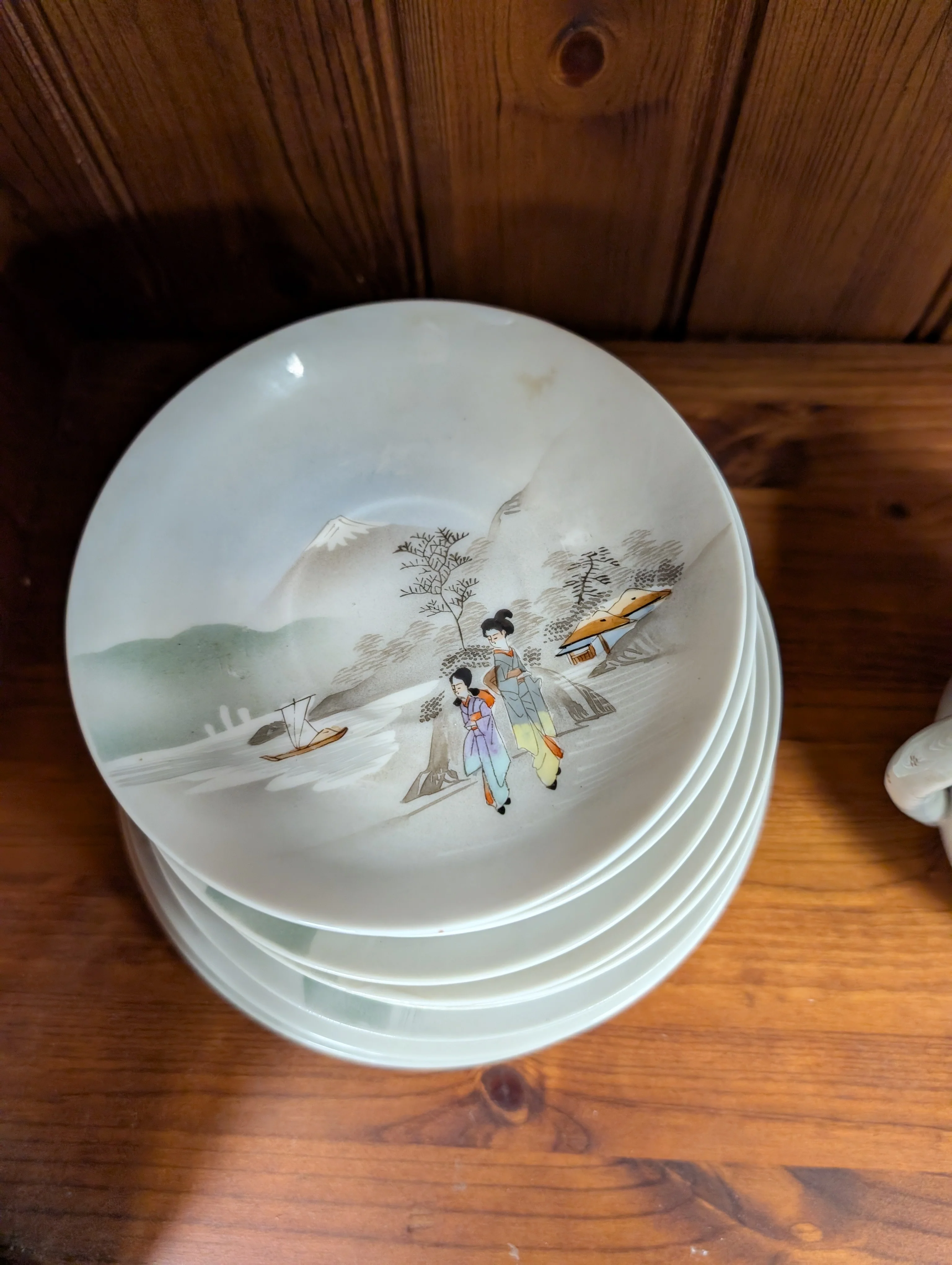 Vintage Japanese Porcelain Tea Set - 24 Piece - Image 4