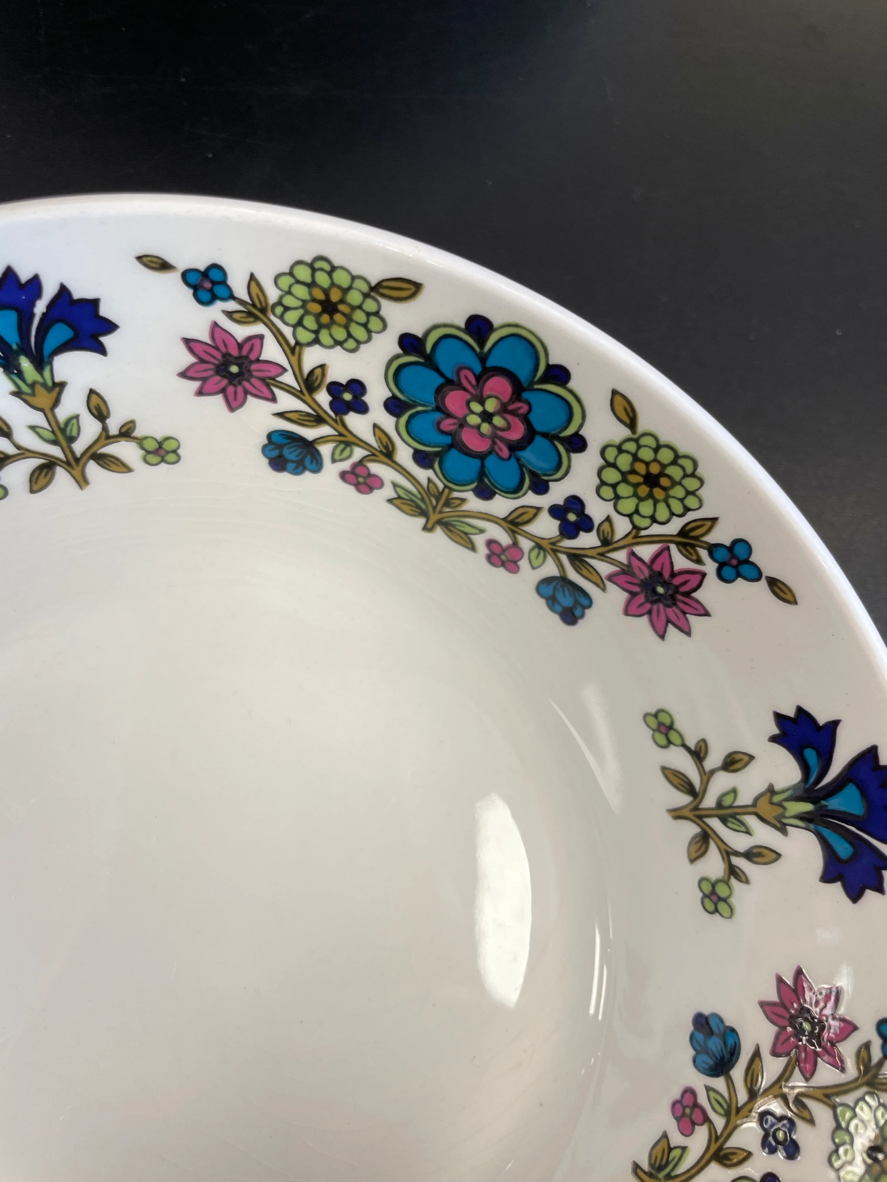 Vintage Midwinter Country Garden Oatmeal Bowls Set of 6 - Image 3