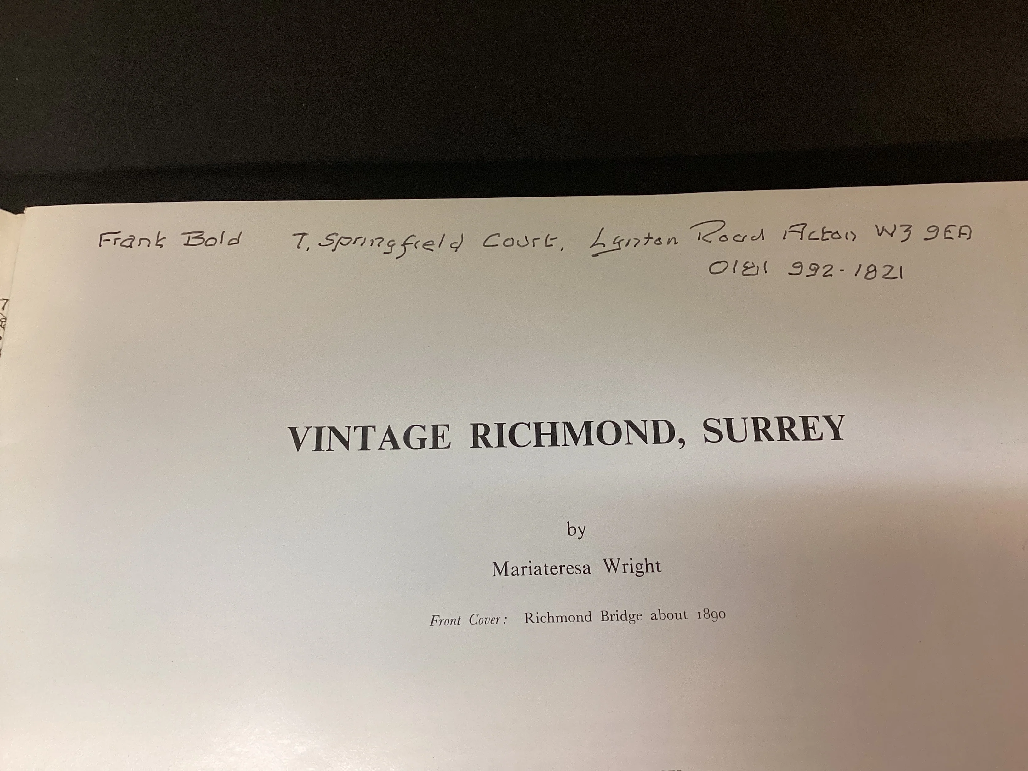 Vintage Richmond, Surrey by Mariateresa Wright - Image 3