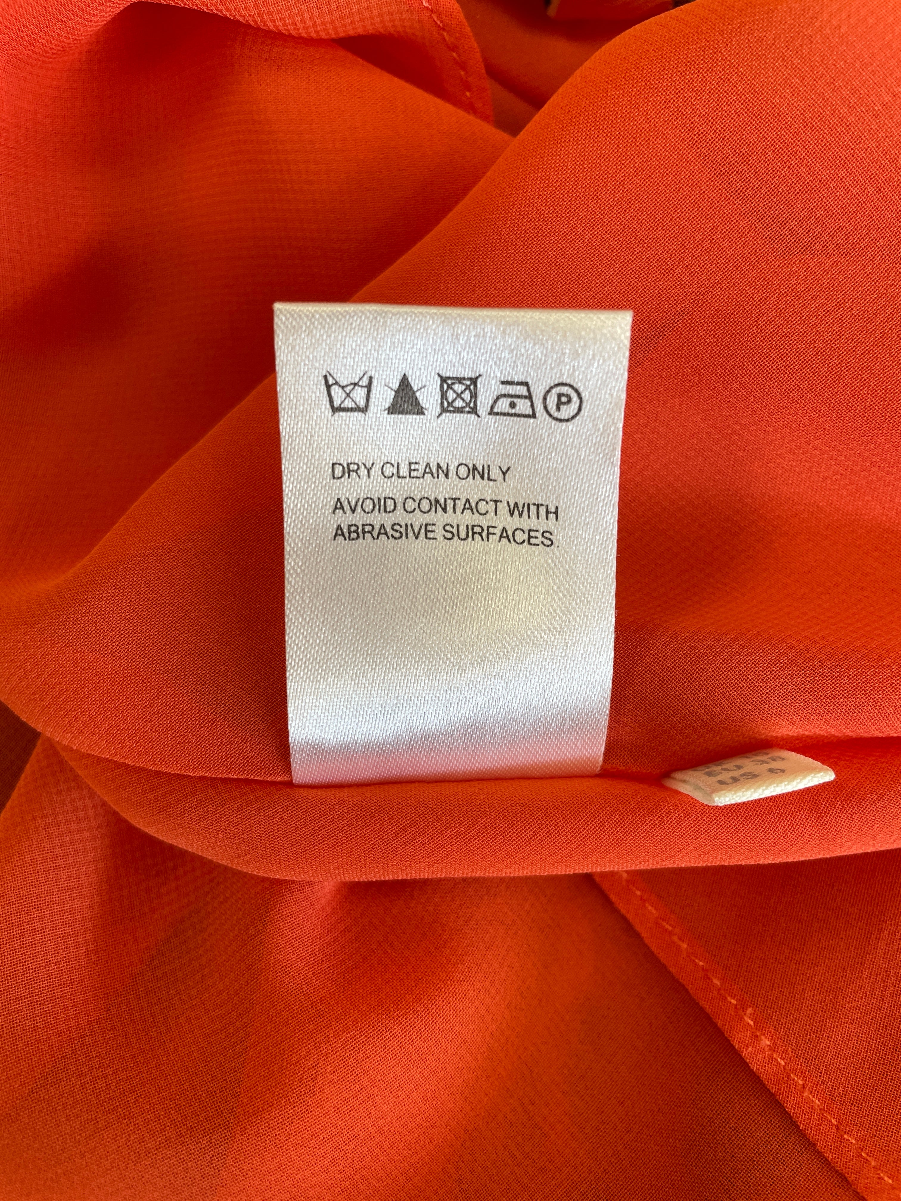 Whistles Orange Spot Print Pleated Knee Length Skirt Size 10 - Image 8